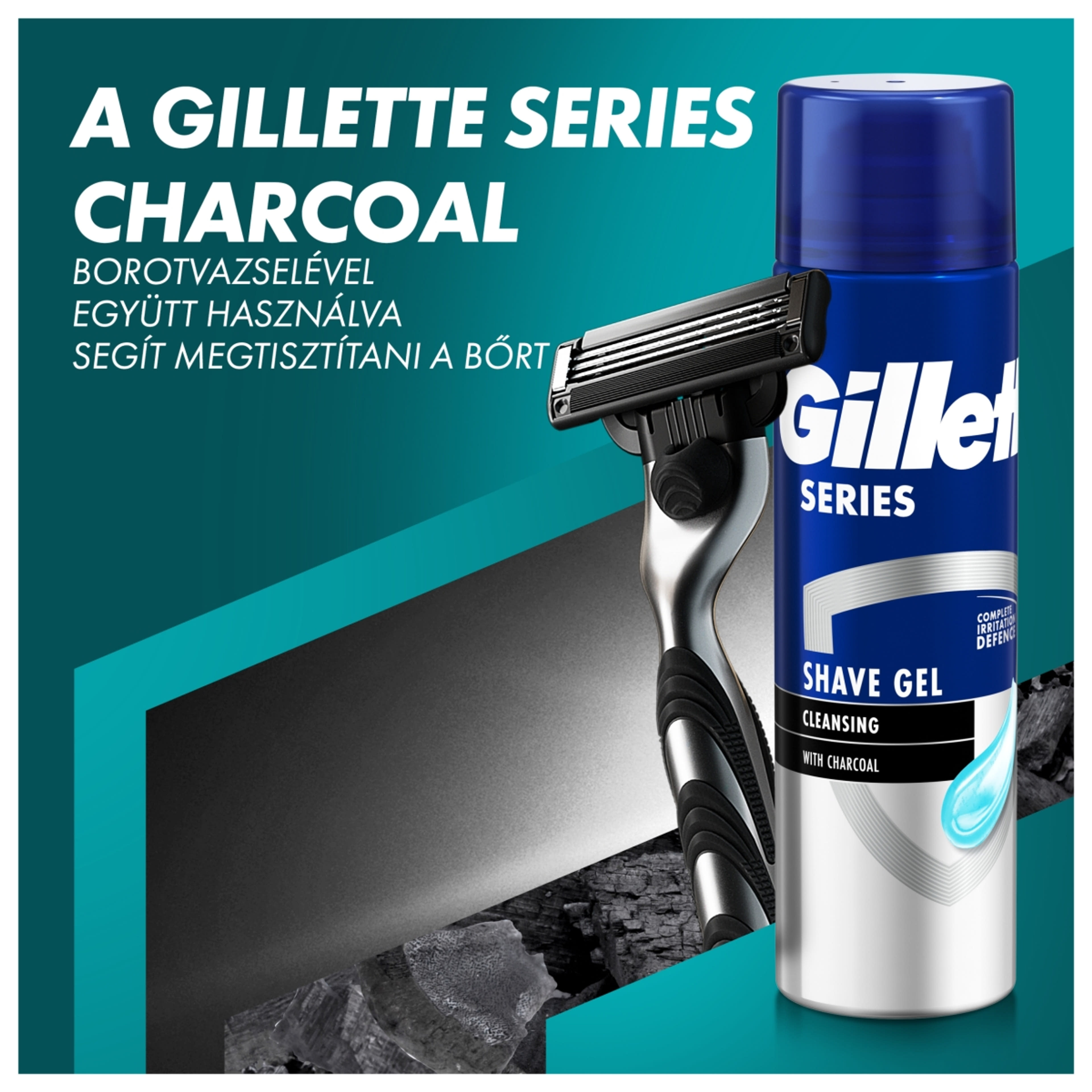 Gillette Mach3 Charcoal férfi borotva készülék 6 db borotvabetéttel - 1 db-6