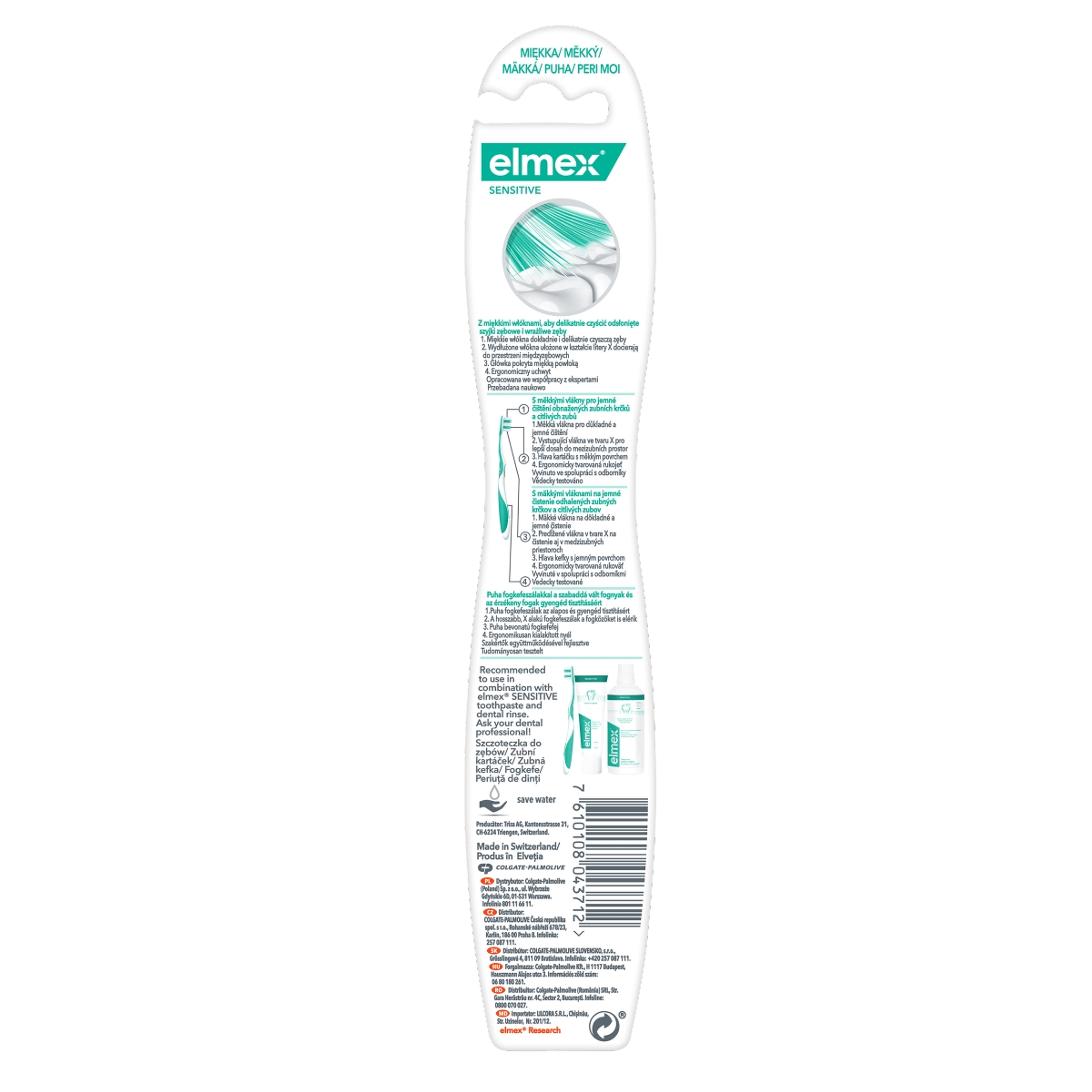 Elmex Sensitive puha fogkefe - 1 db-4