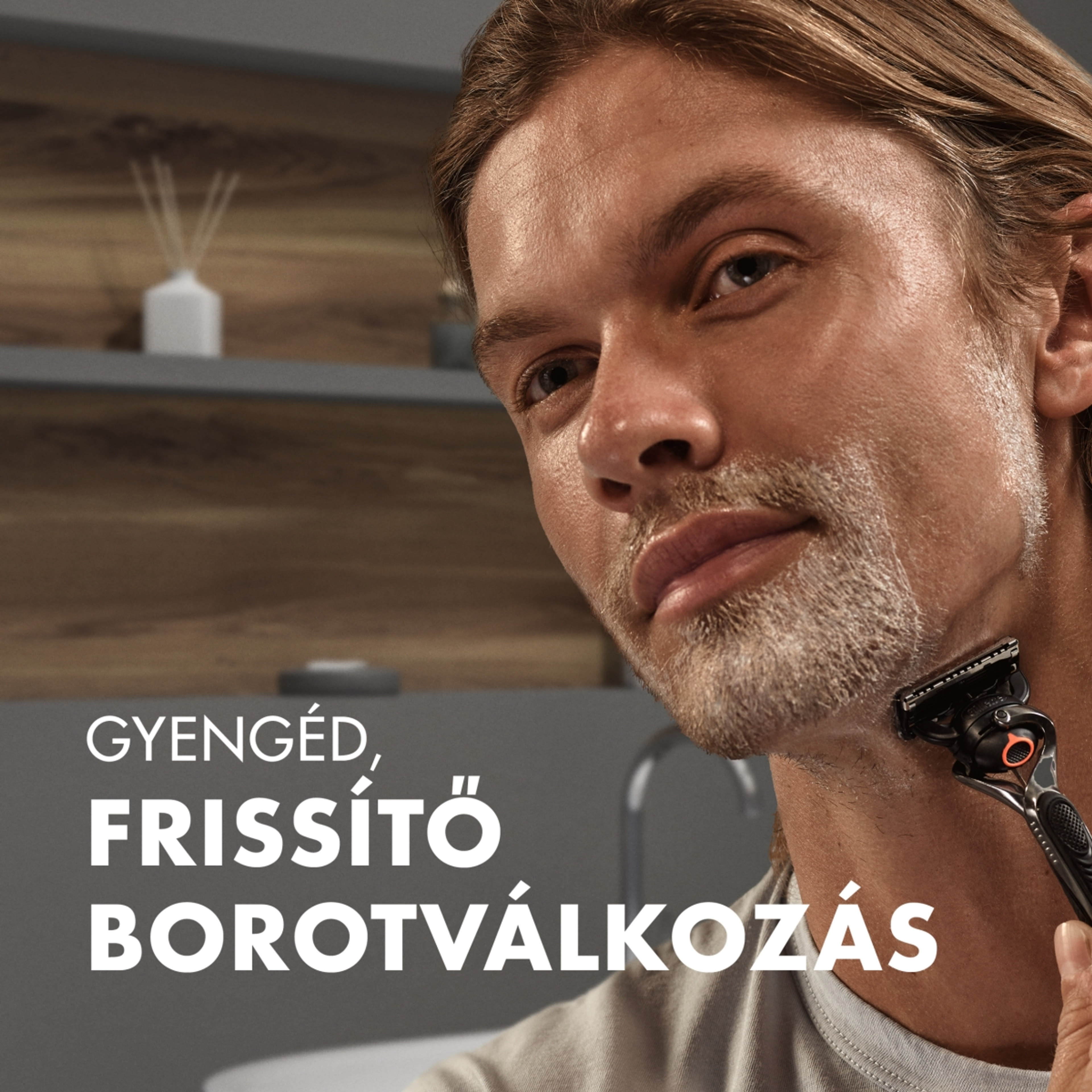 Gillette Fusion Skin Sensitive borotvazselé, mandulaolajjal - 200ml-4