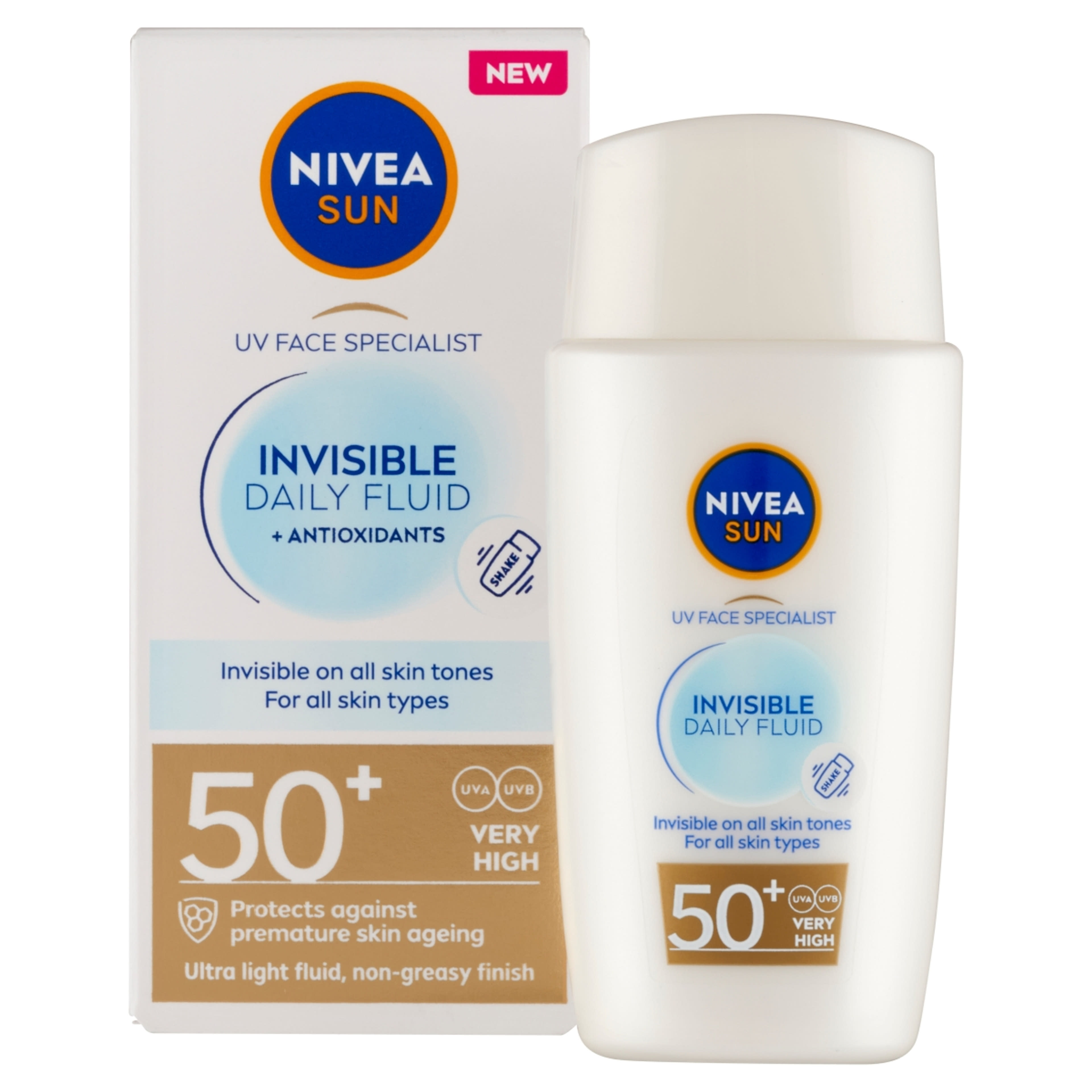 Nivea Sun Invisible Daily napozó fluid FF50+ - 40 ml-2