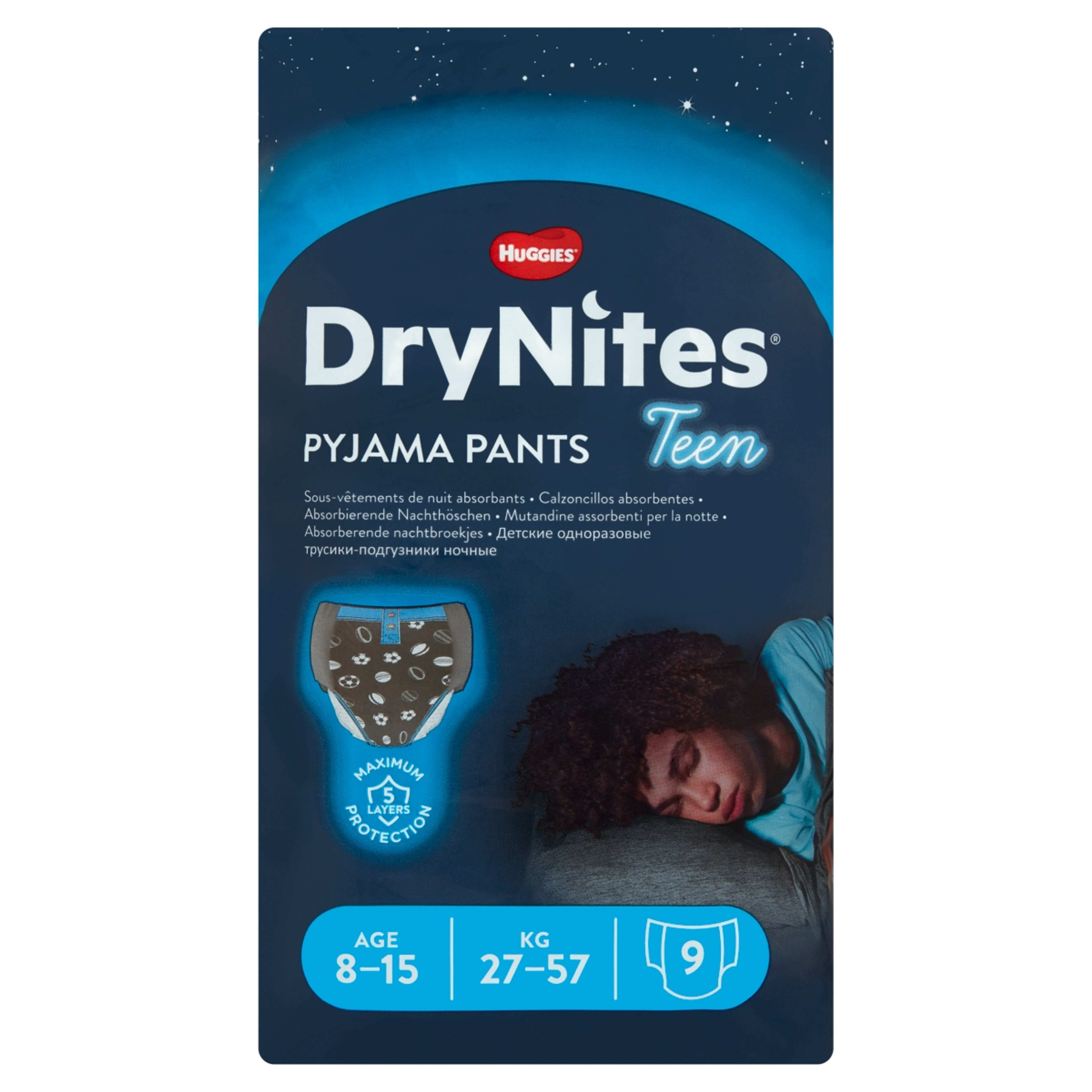 DryNites 8-15 év éjszakai pelenka - 9 db-1