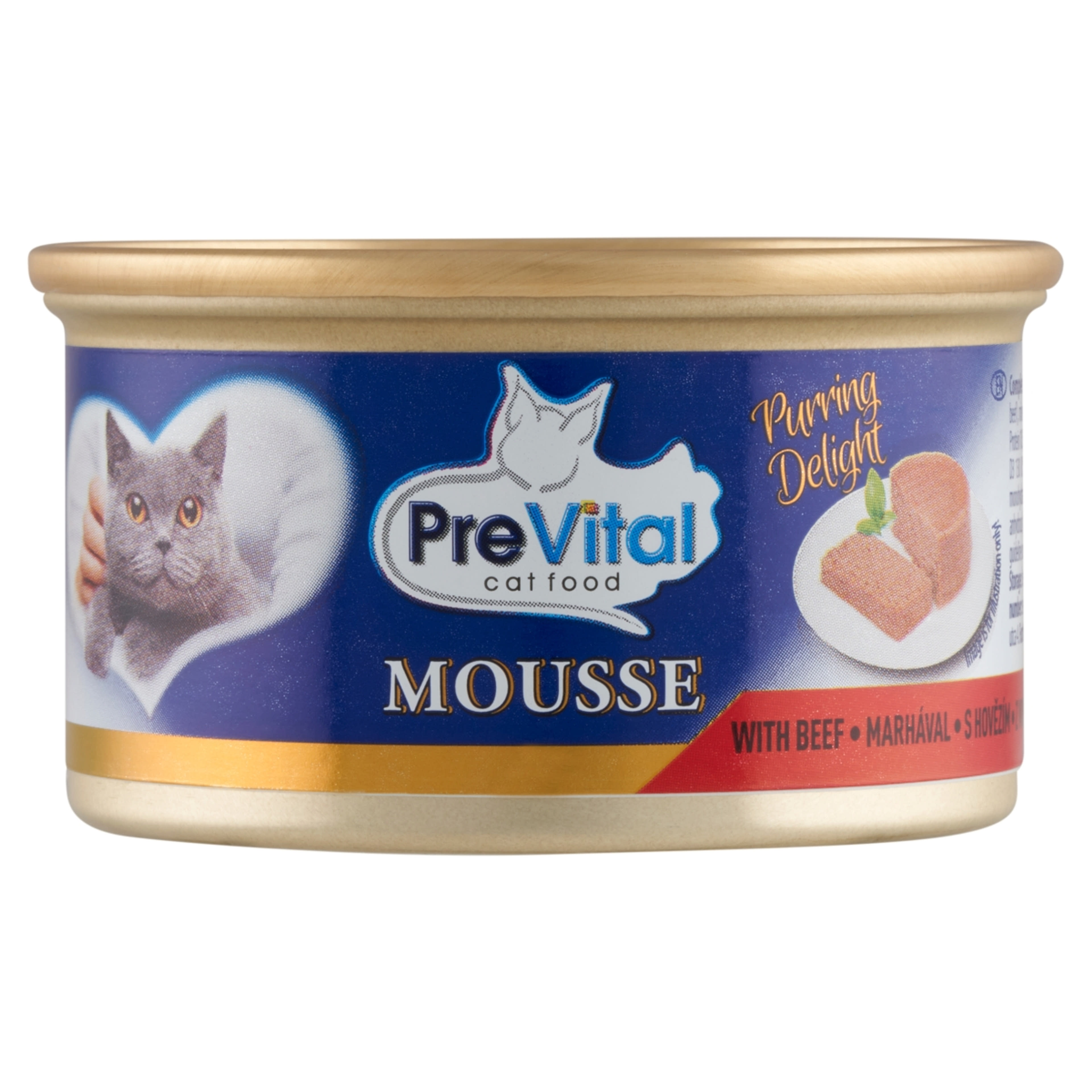 Prevital konzerv mousse marhával macskáknak - 85 g