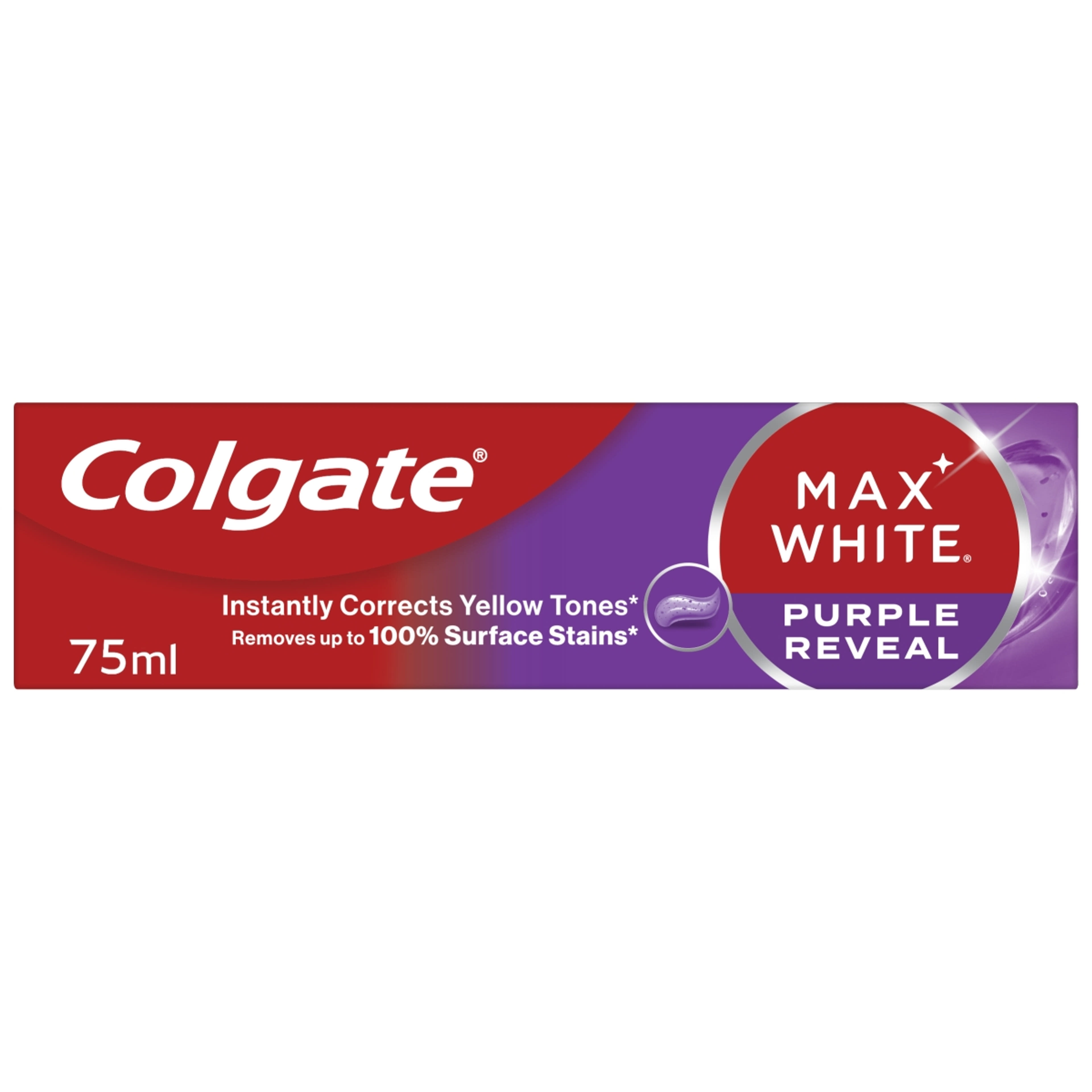 Colgate Max White Purple Reveal fogfehérítő fogkrém - 75 ml