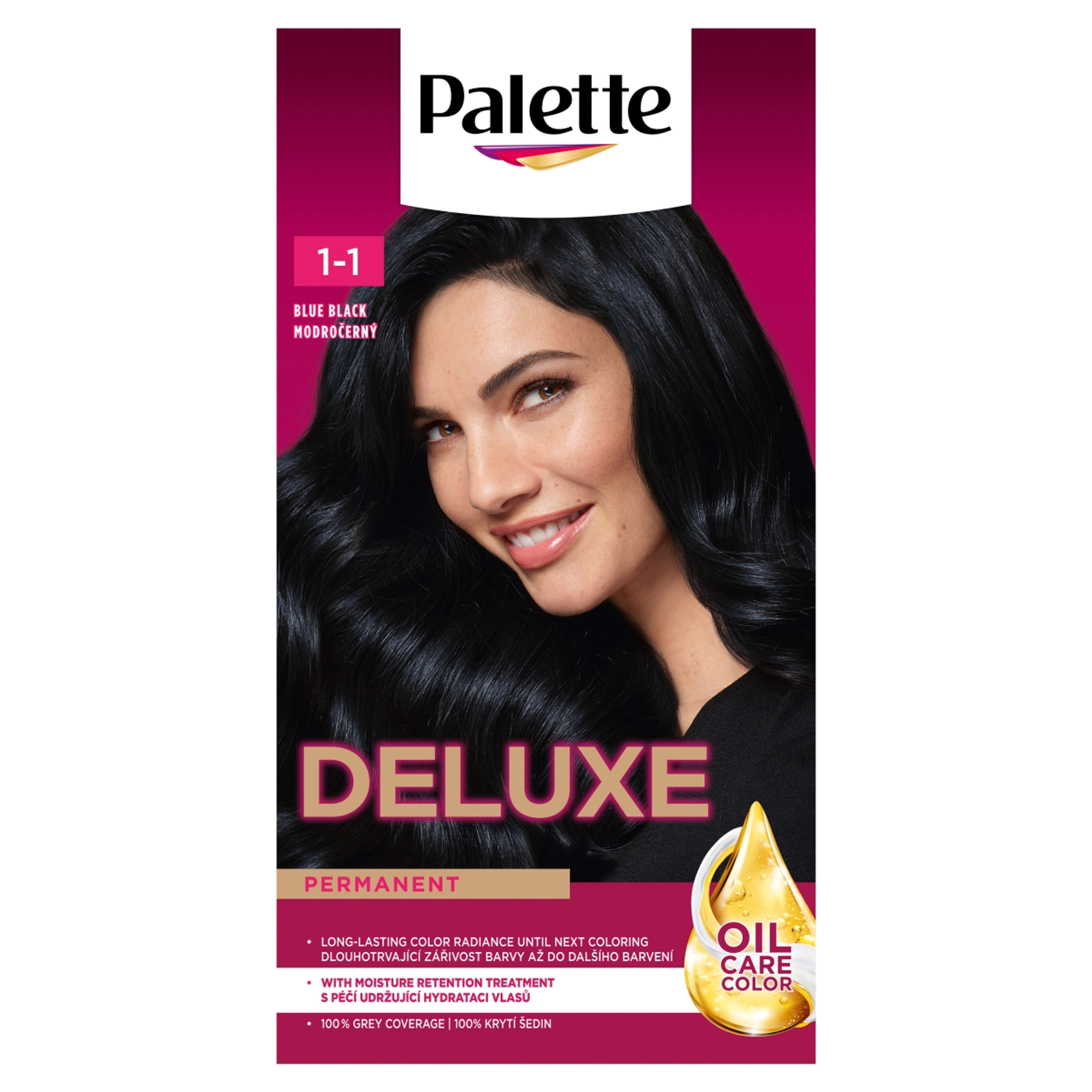 Palette Deluxe 1-1 kékesfekete intenzív krémhajfesték (909) - 1 db