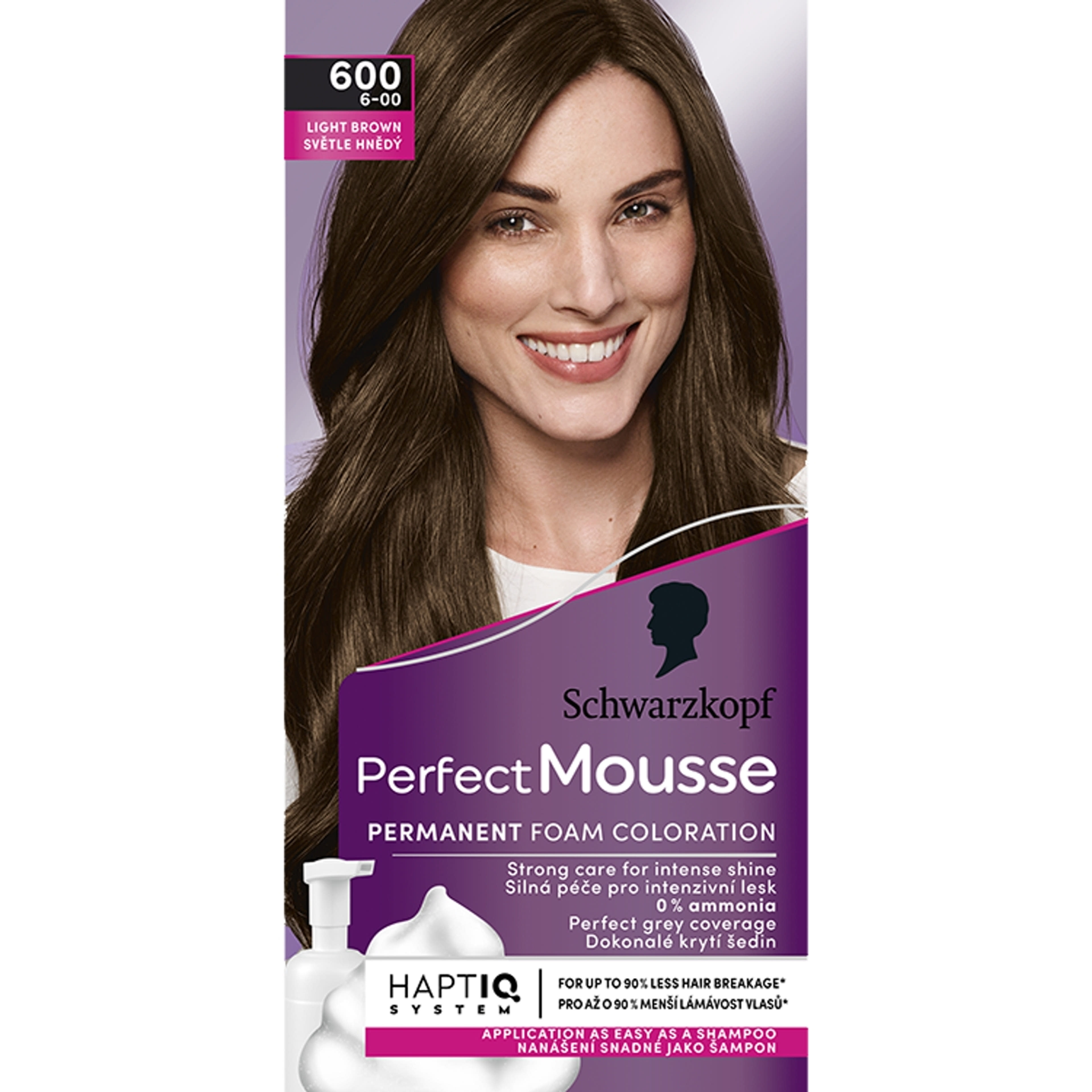 Schwarzkopf Perfect Mousse hajfesték 600 világosbarna - 1 db