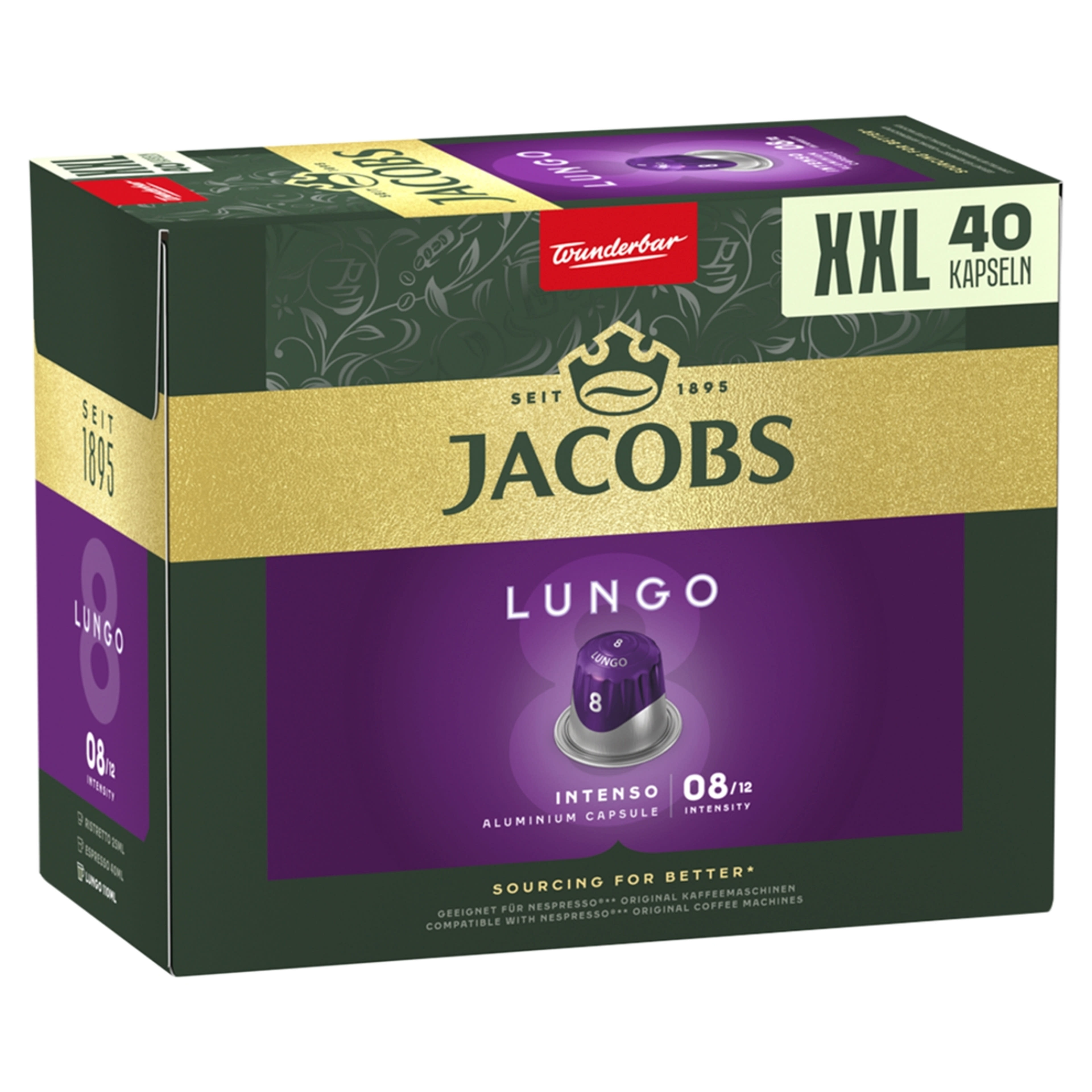 Jacobs Lungo Intenso 8 Nespresso kávékapszula - 40 db-2