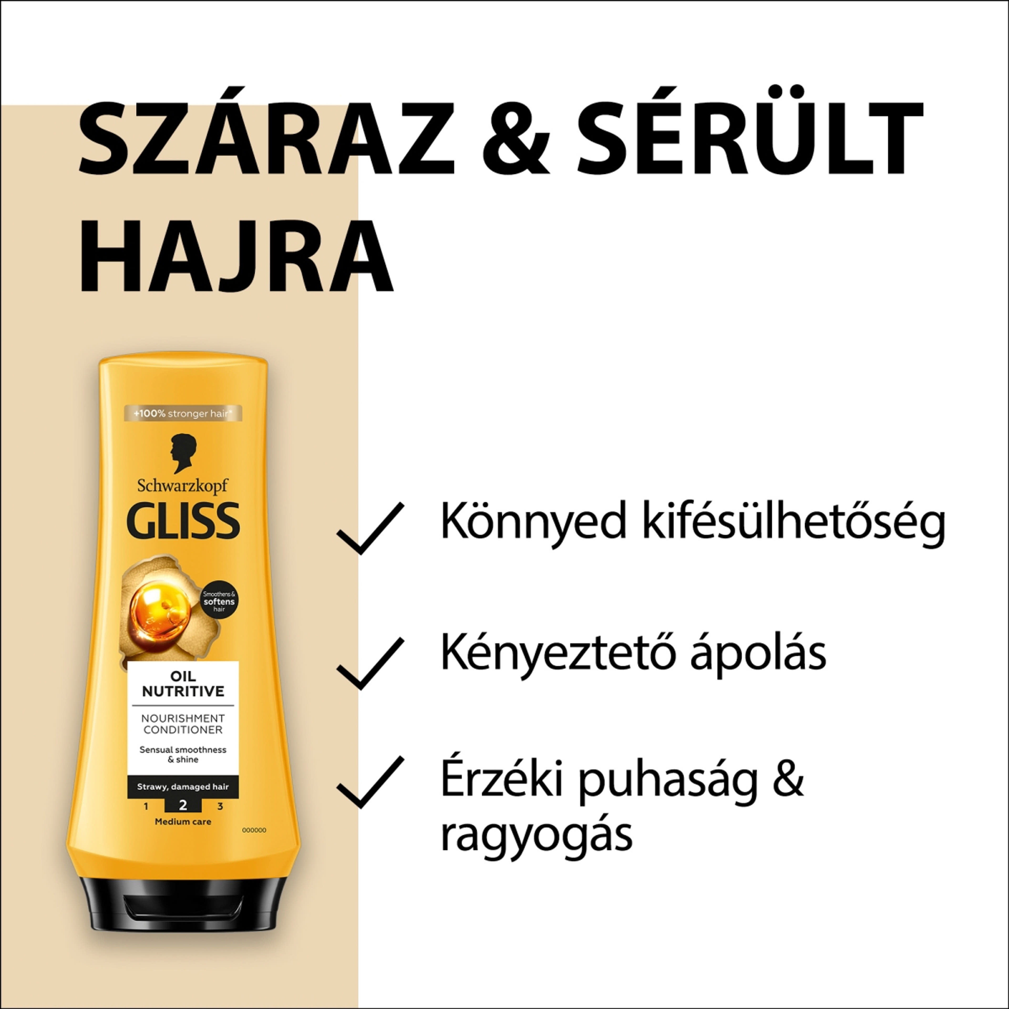 Gliss Tápláló olaj hajregeneráló balzsam - 200 ml-4