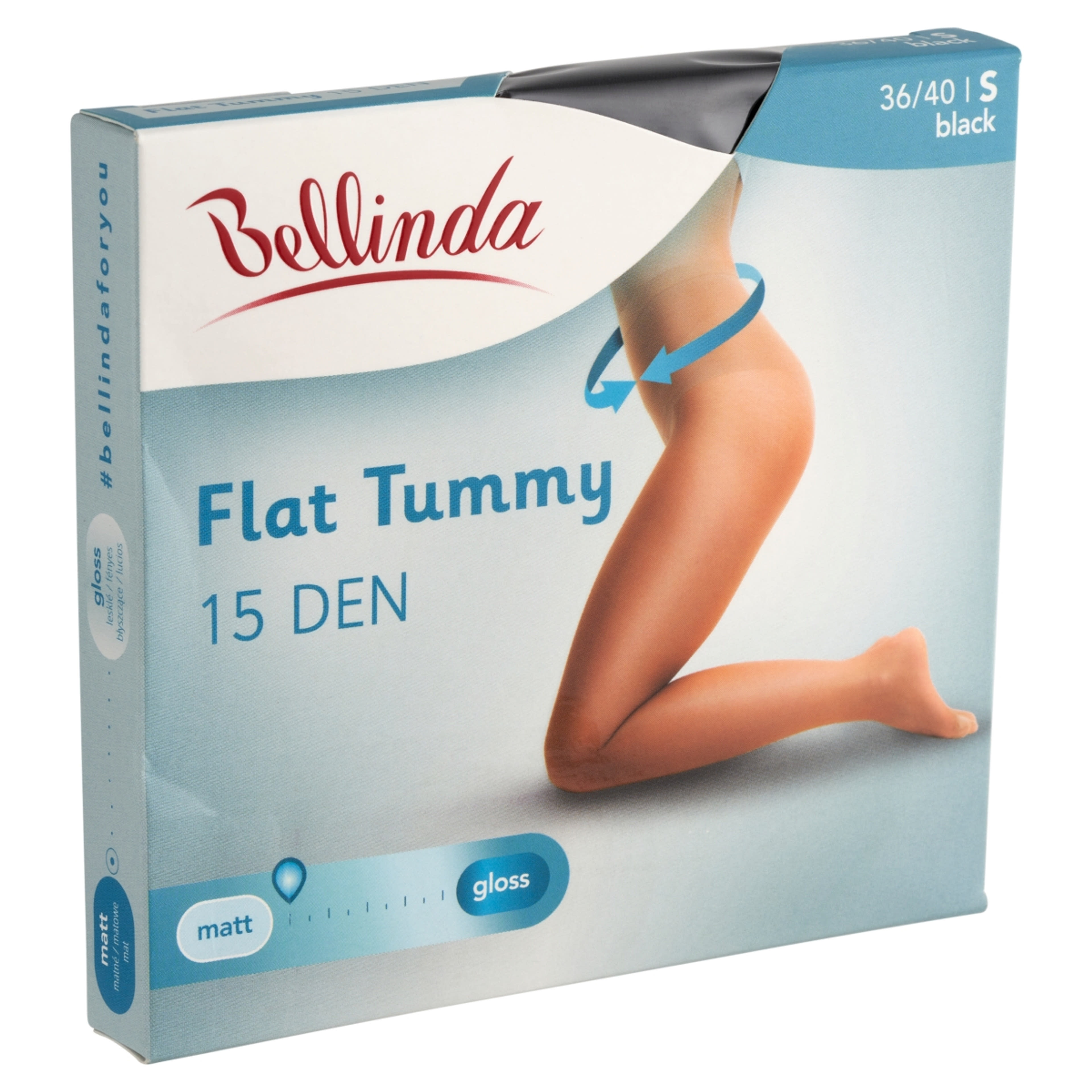 Bellinda Flat Tummy harisnya 15 DEN /fekete S - 1 db-2