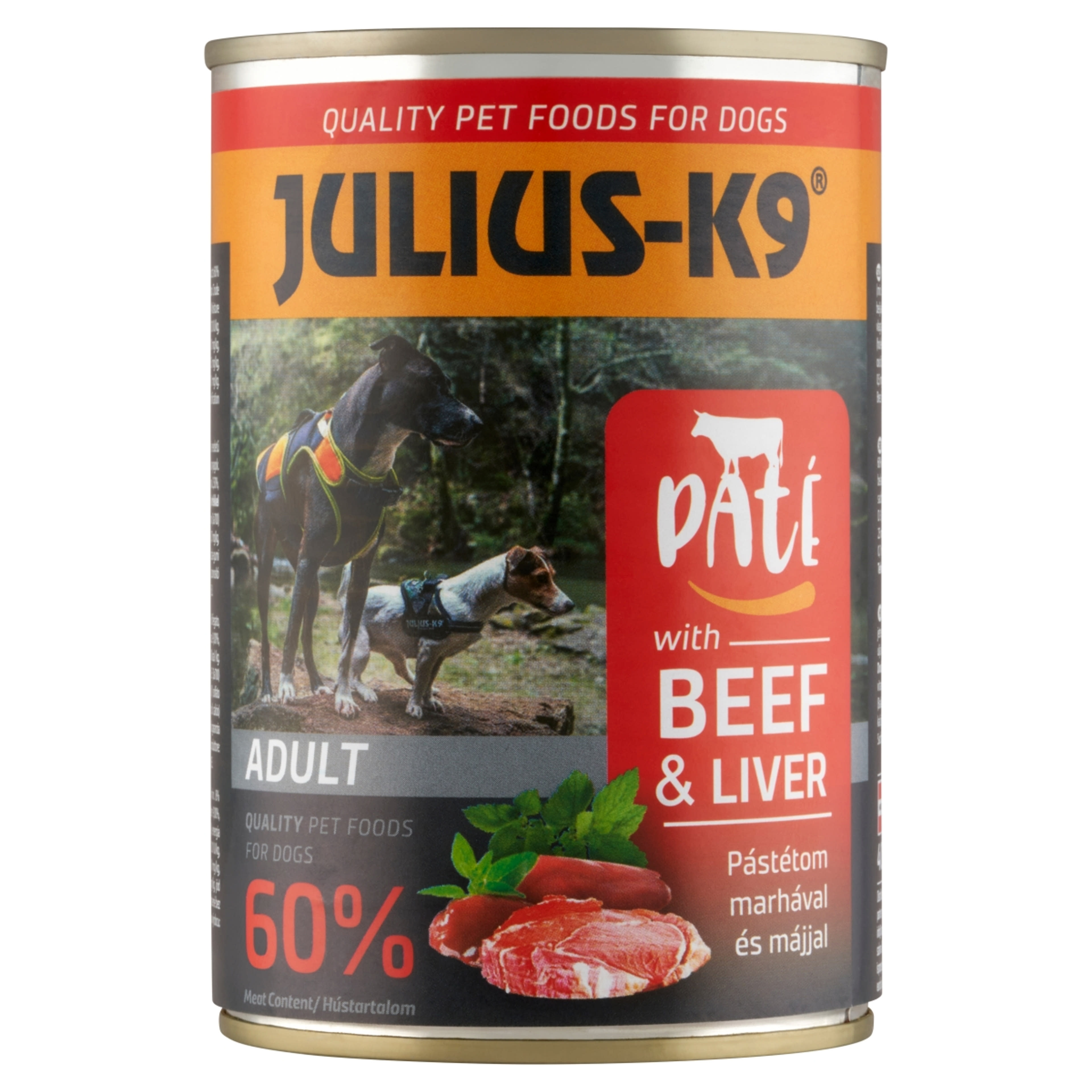 Julius-K9 konzerv kutyáknak marha és máj - 400 g