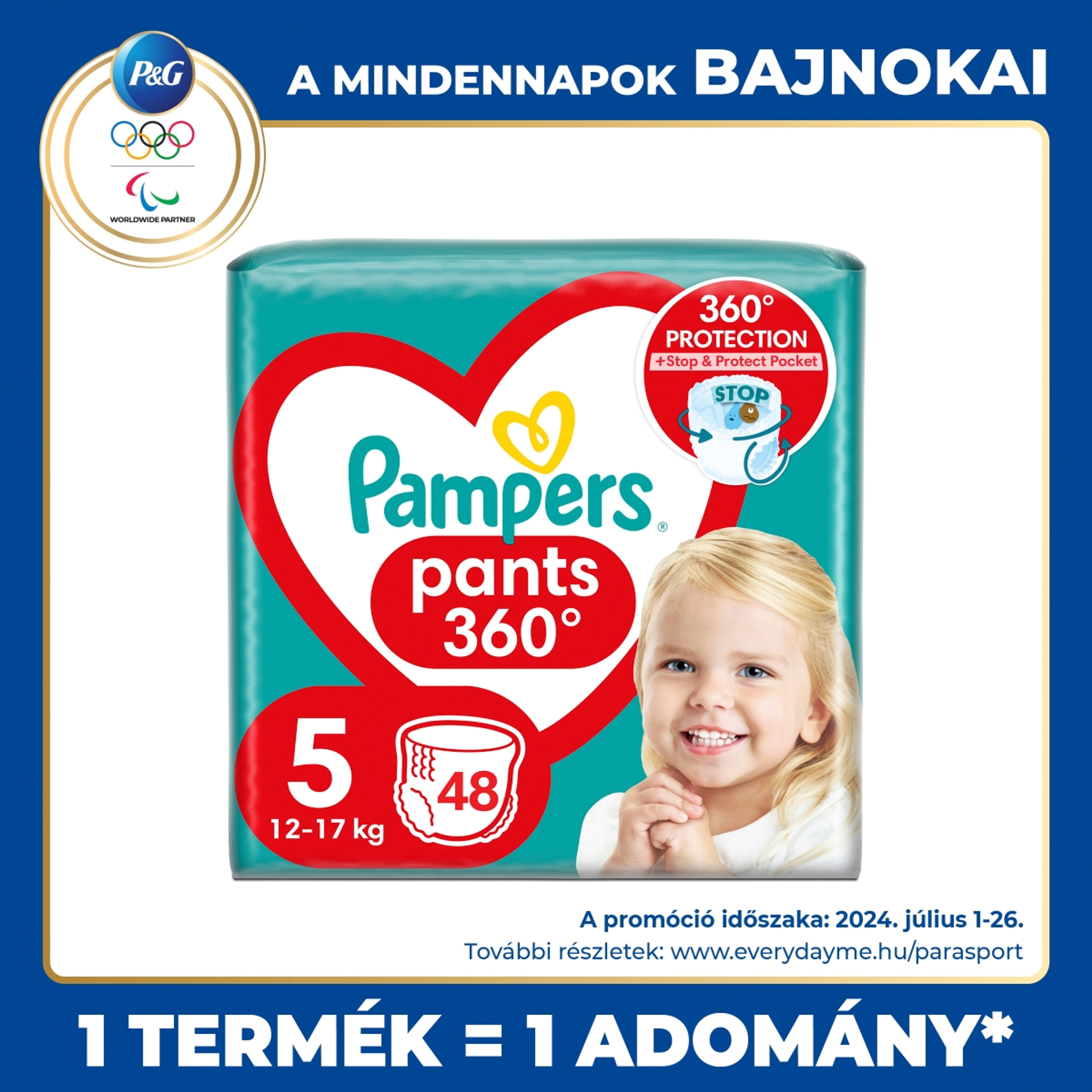 Pampers Pants Jumbo Pack Pelenka 5-ös 12-17kg - 48 db-1