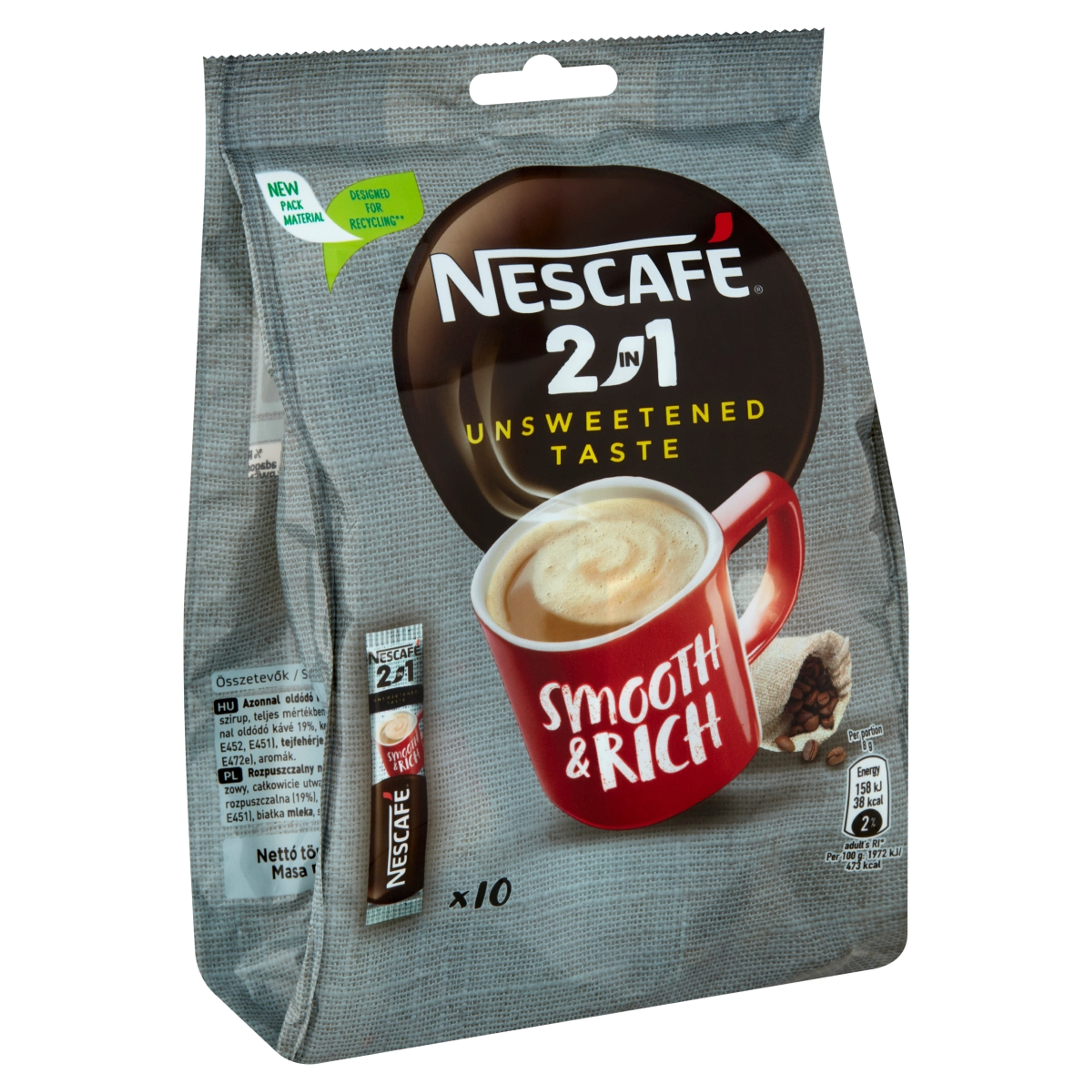 Nescafe 2in1 kávéspecialitás 10 x 8 g - 80 g-2