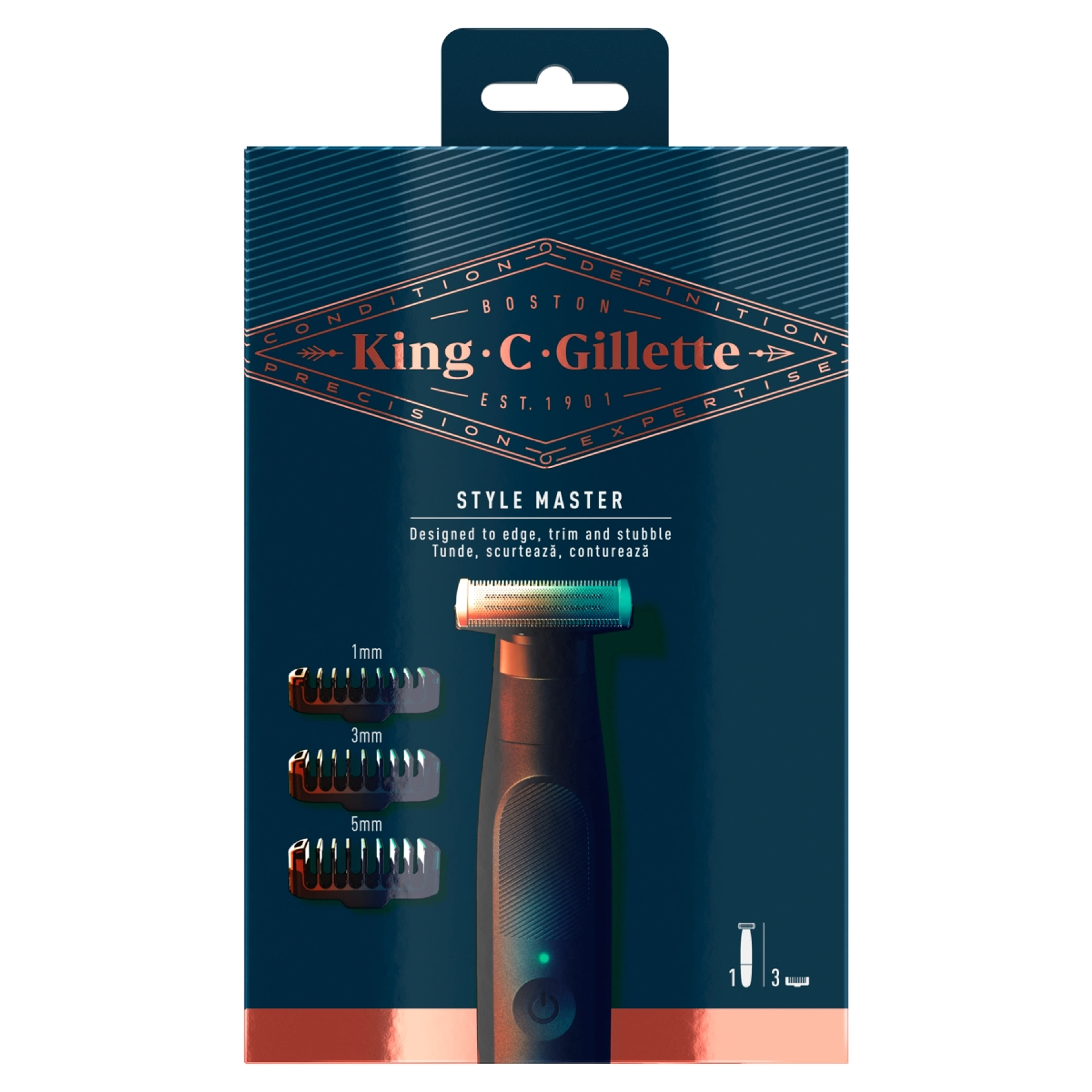 King C. Gillette Férfi Style Master borotva készülék, vezeték nélküli - 1 db-1