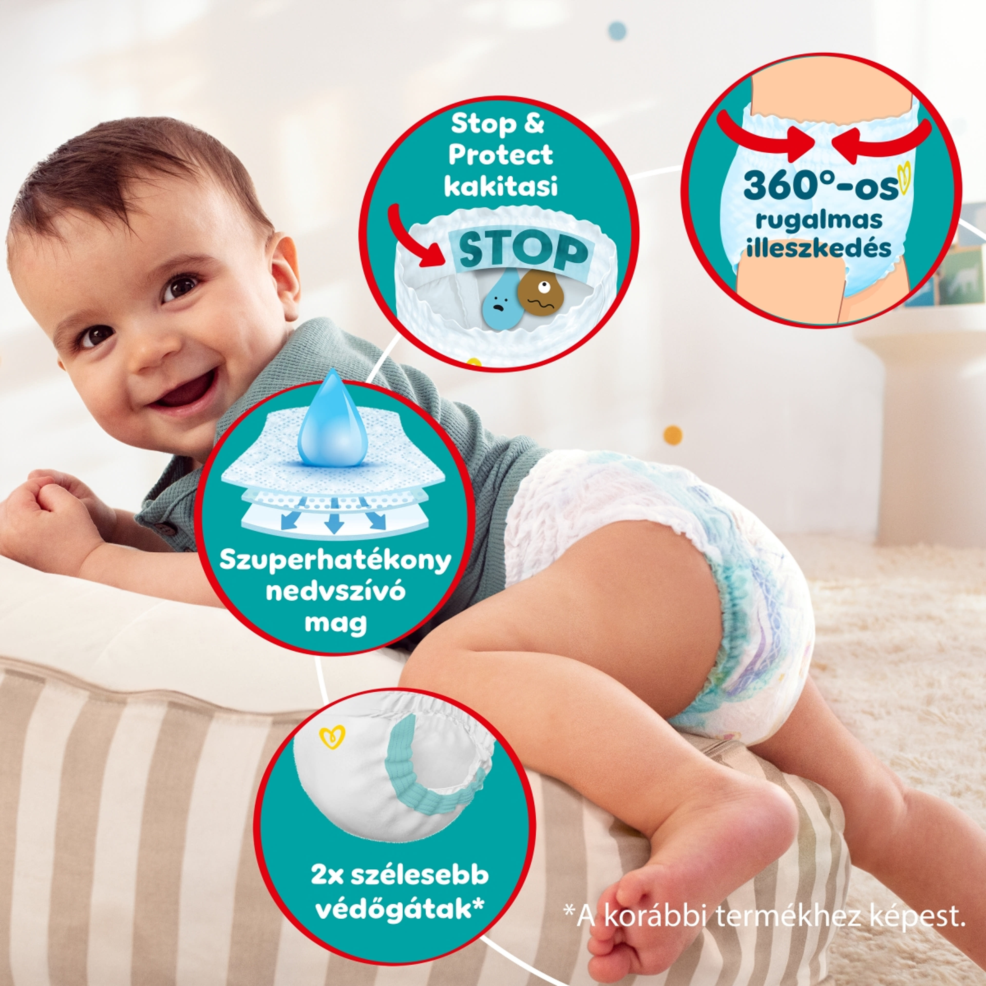 Pampers Pants mega pack+ 7-es 17+ kg - 74 db-5