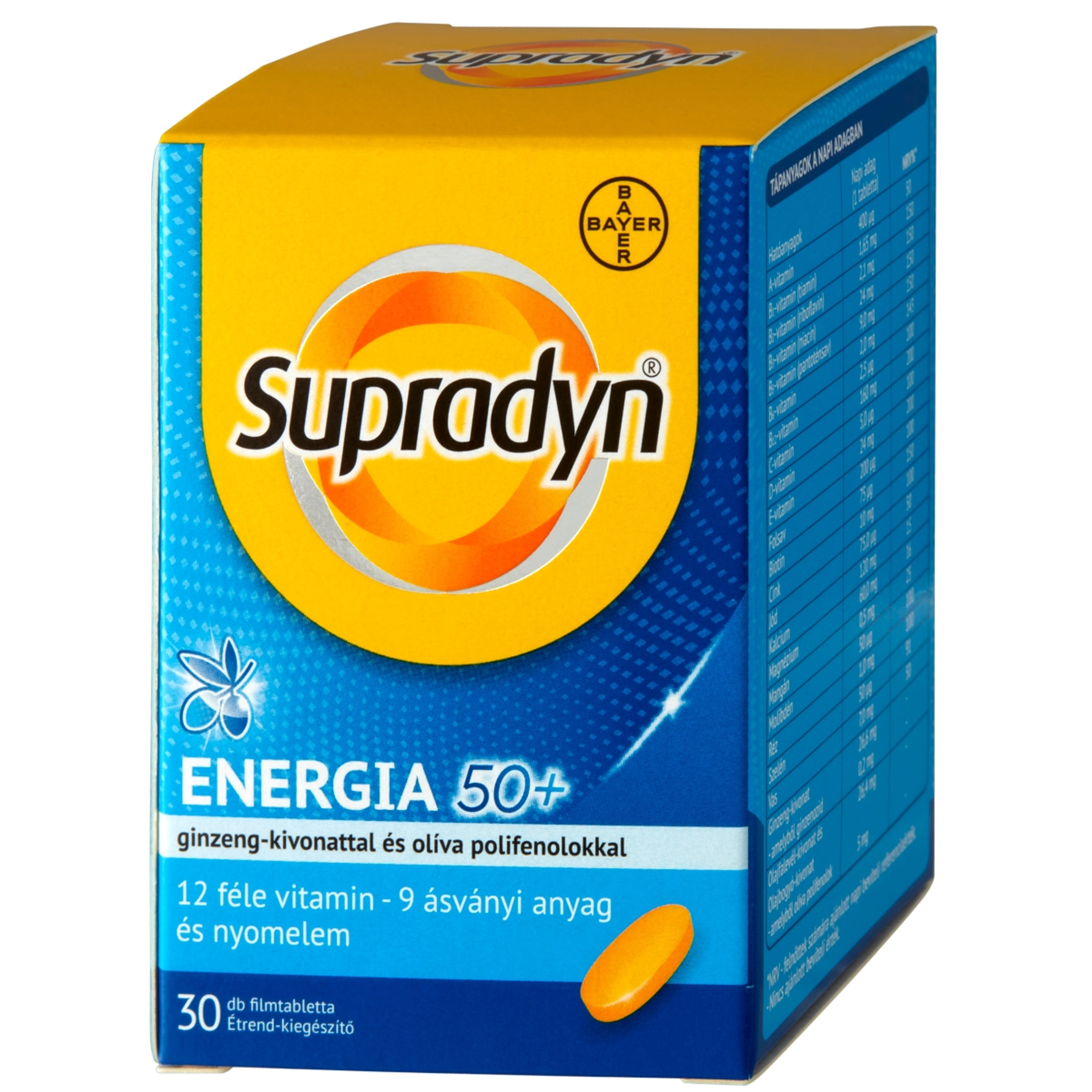 Supradyn Energia 50+ filmtabletta - 30 db-2