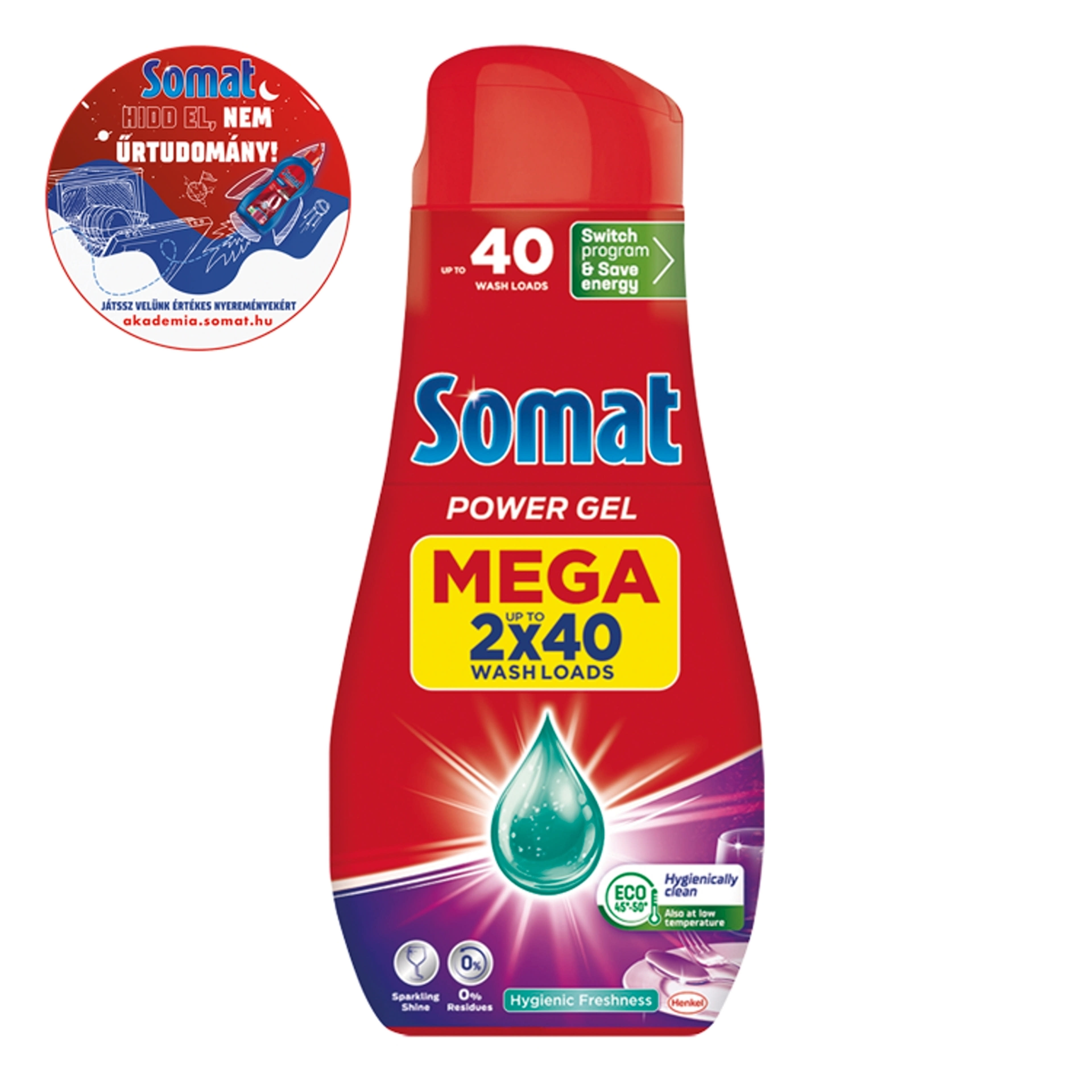 Somat All in 1 gépi mosogatószer gél 80 mosogatás 2x720 ml - 1440 ml