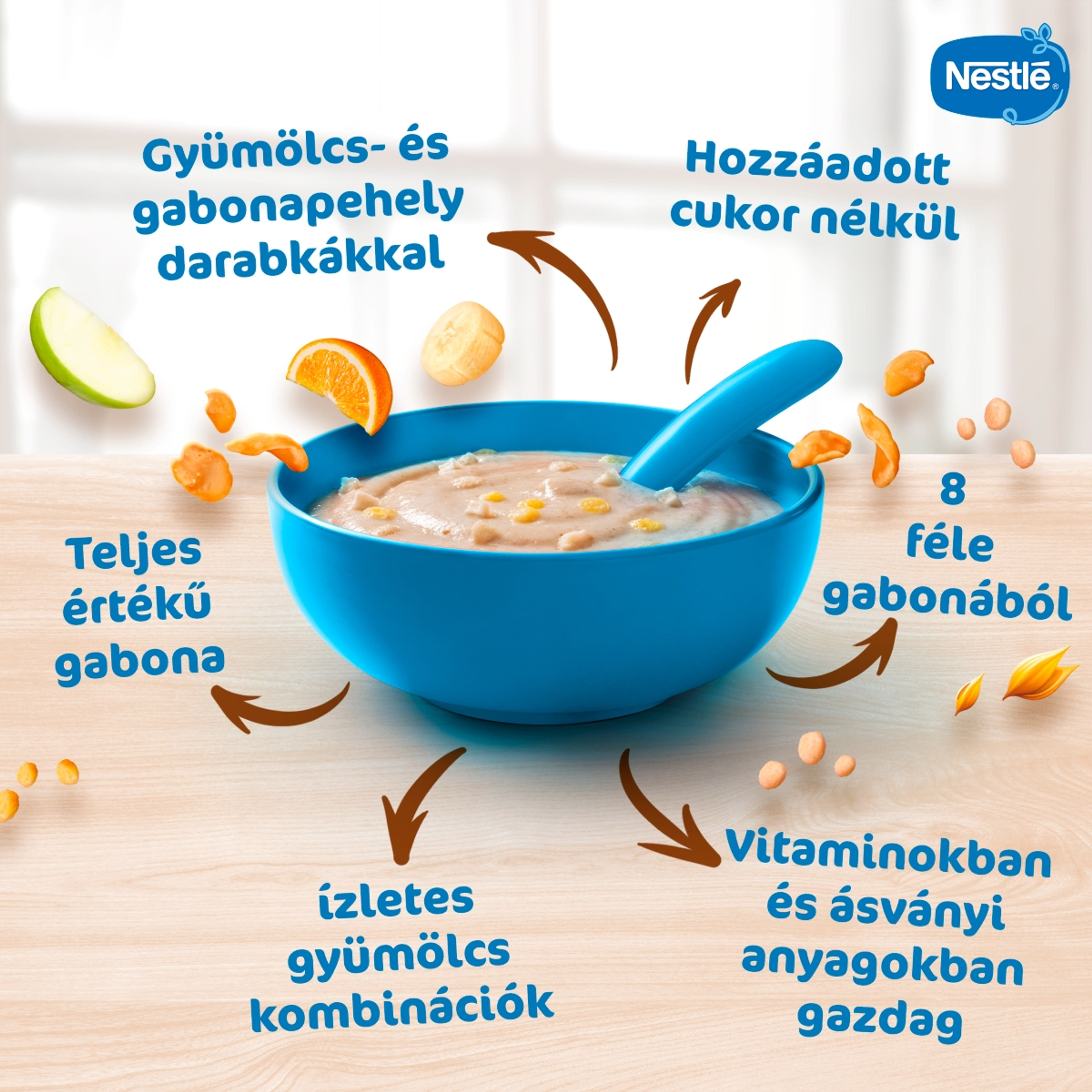 Nestlé Junior Cereals 3-gyümölcsös gabonapép 12 hónapos kortól - 200 g-4