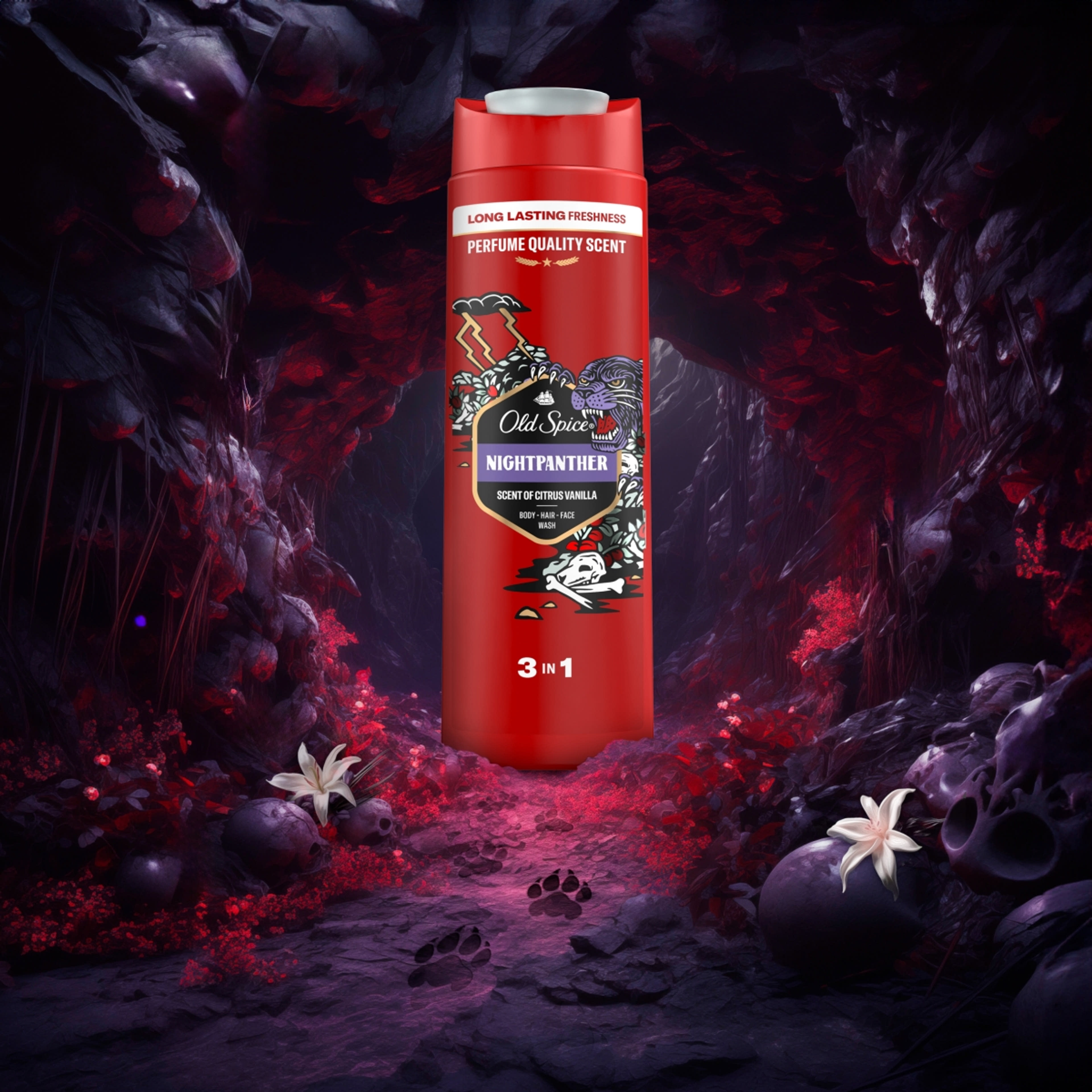 Old Spice Nightpanther tusfürdő - 400 ml-6