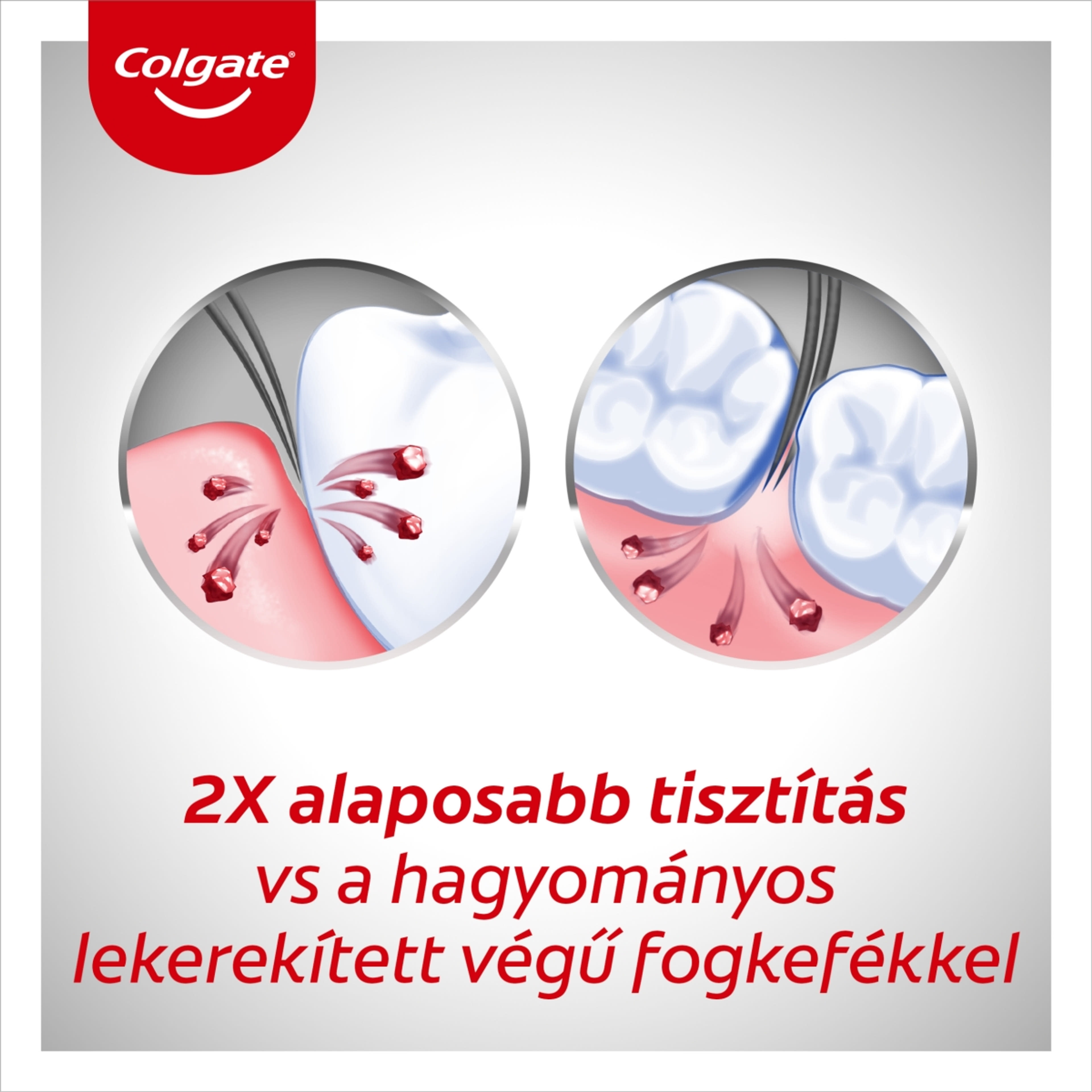 Colgate 360 Charcoal közepes fogkefe - 2 db-6