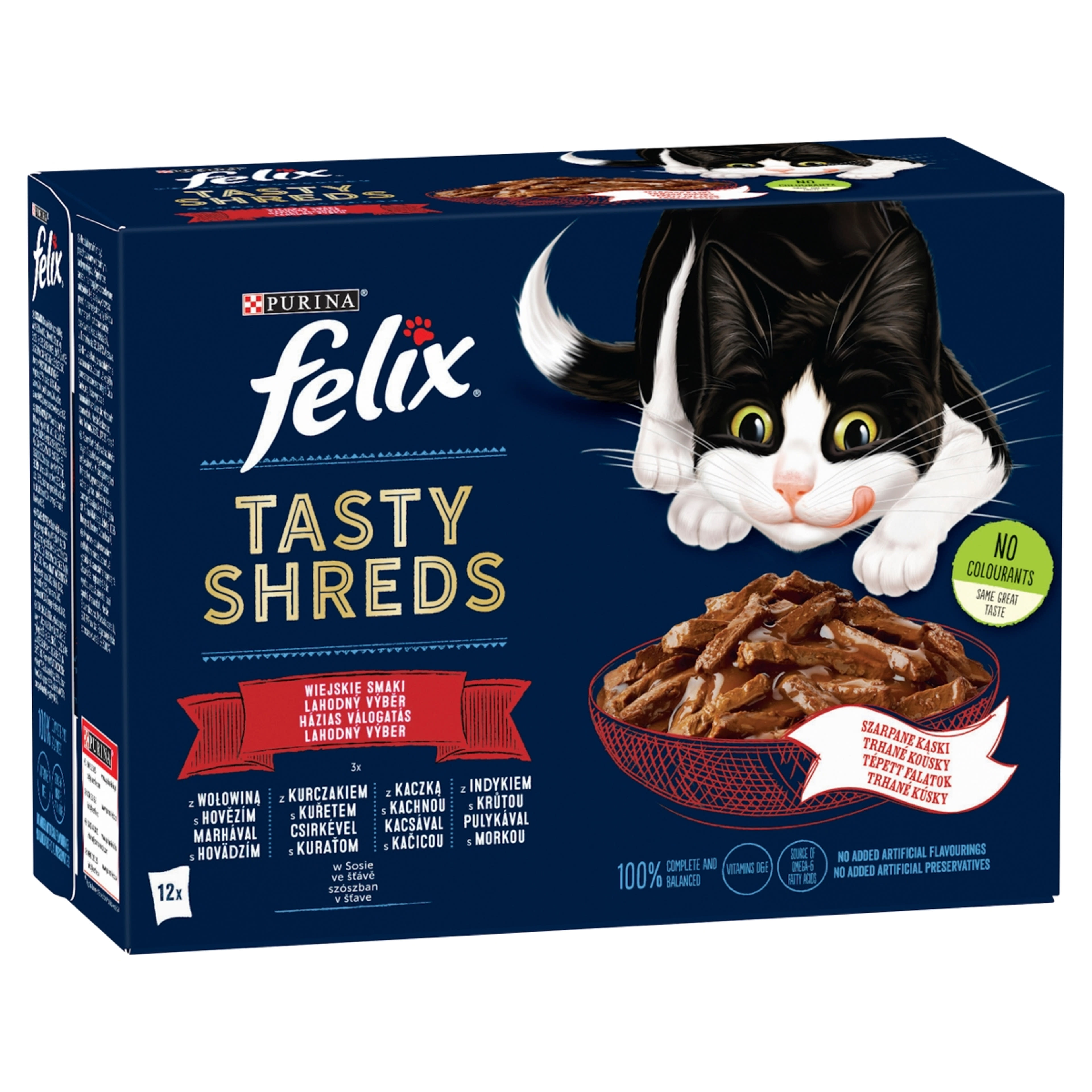Felix shreds házias válogatás szószban 12*80 g - 960 g
