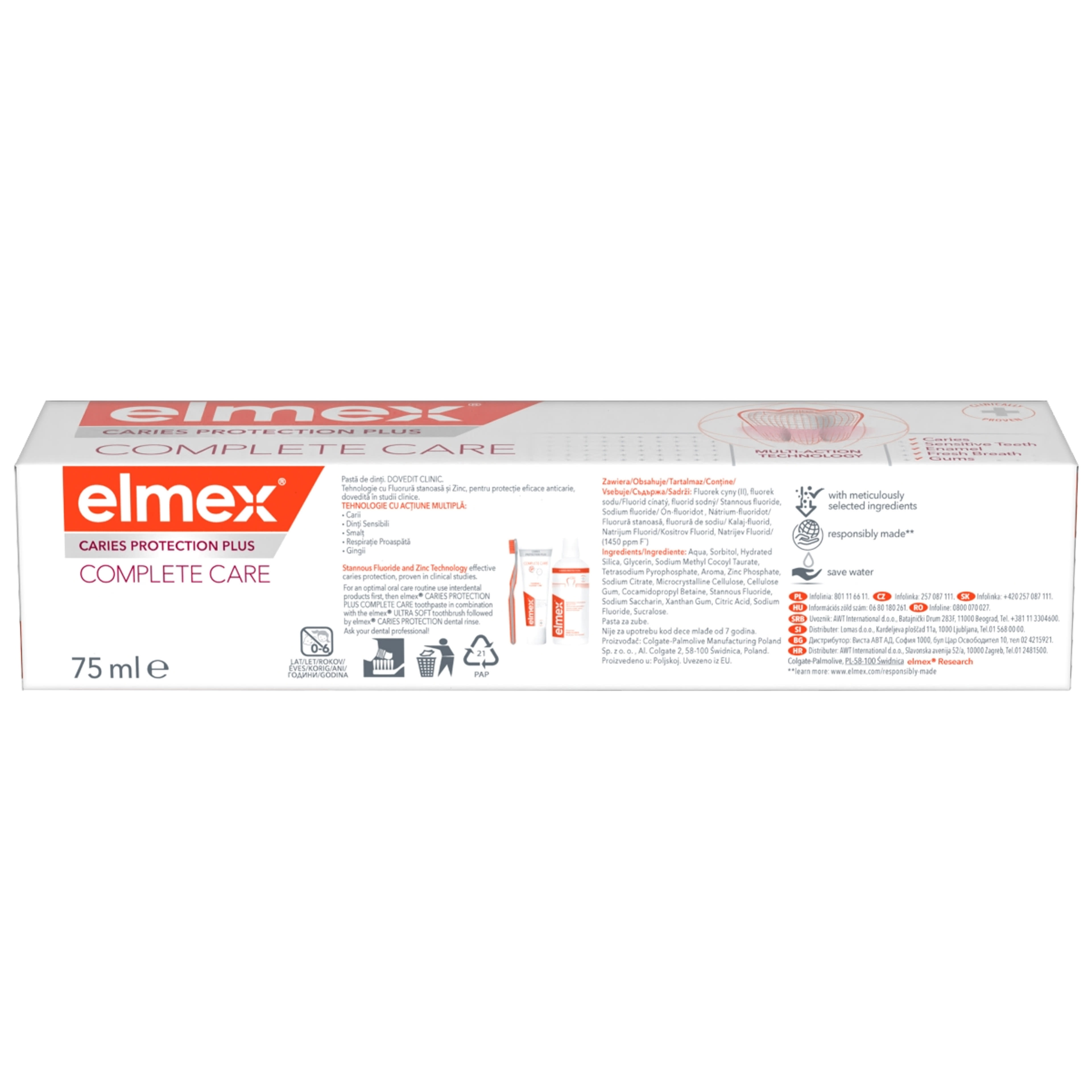Elmex Caries Protection Plus Complete Care fogkrém a teljes körű védelemért - 75 ml-4