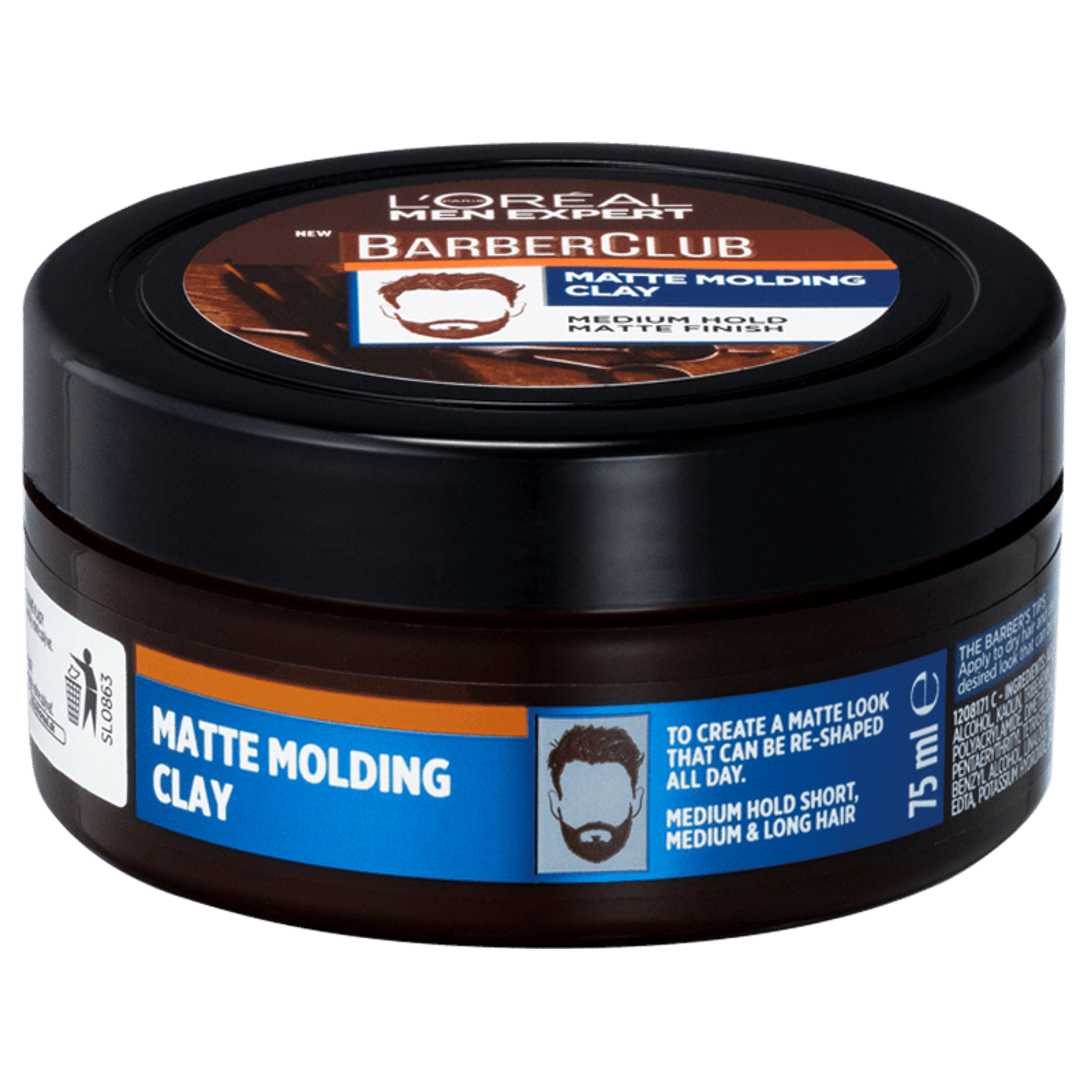 L'Oréal Men Expert Barber Club matt hajformázó krém - 75 ml