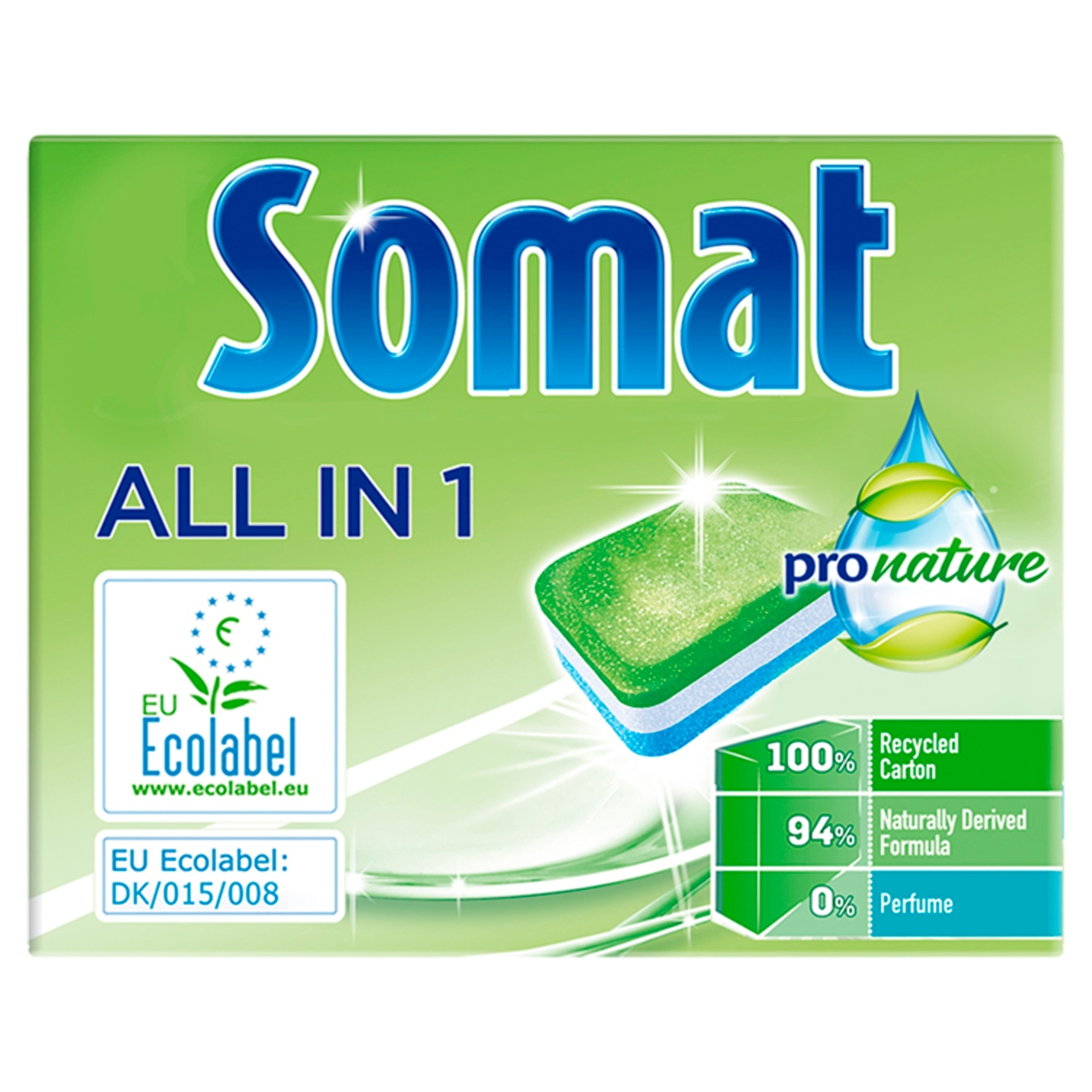 Somat All in 1 ProNature mosogatógép tabletta, 60 mosás - 60 db