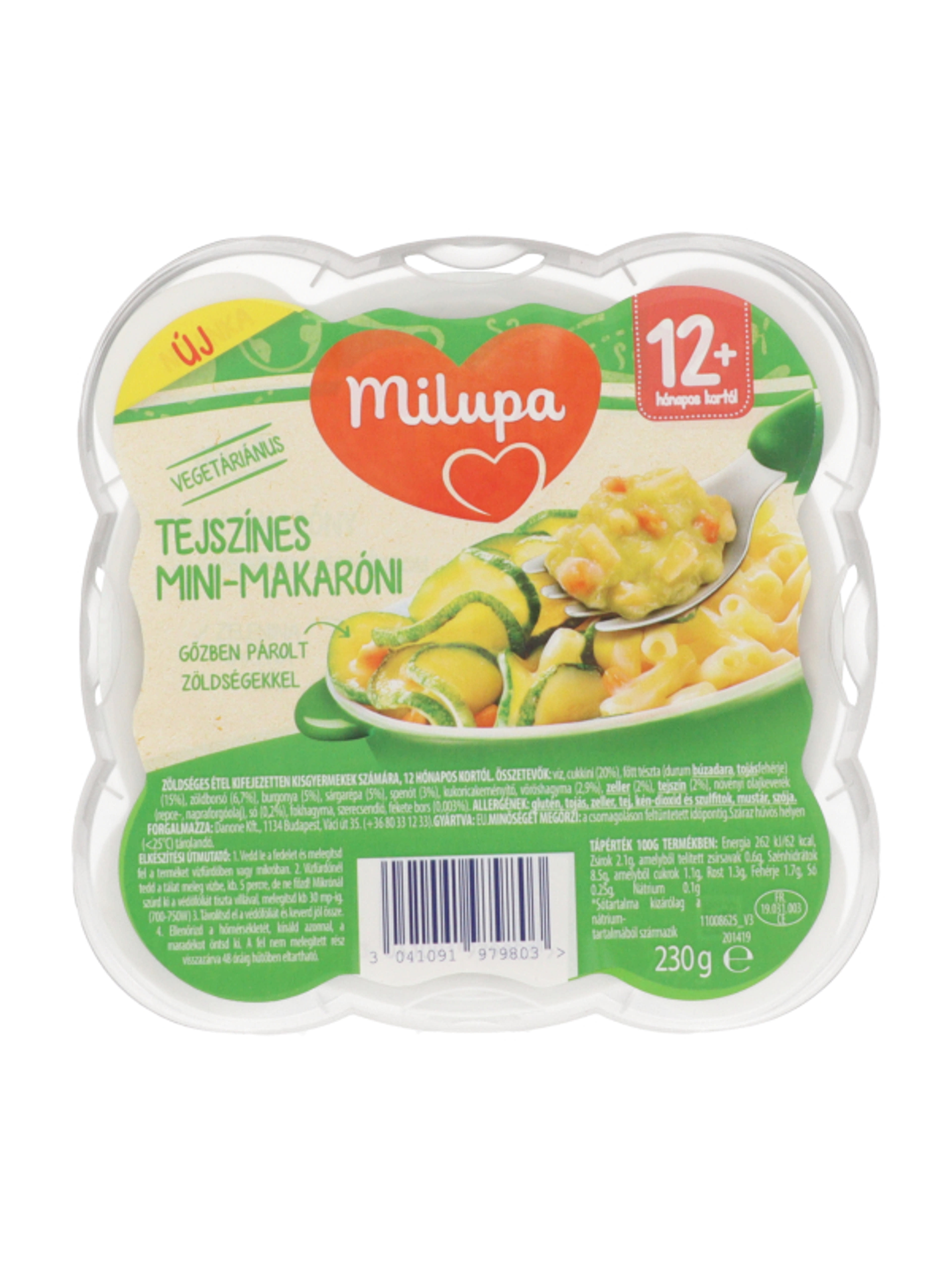Milupa tejszínes mini makaróni 12 hónapos kortól - 230 g-2