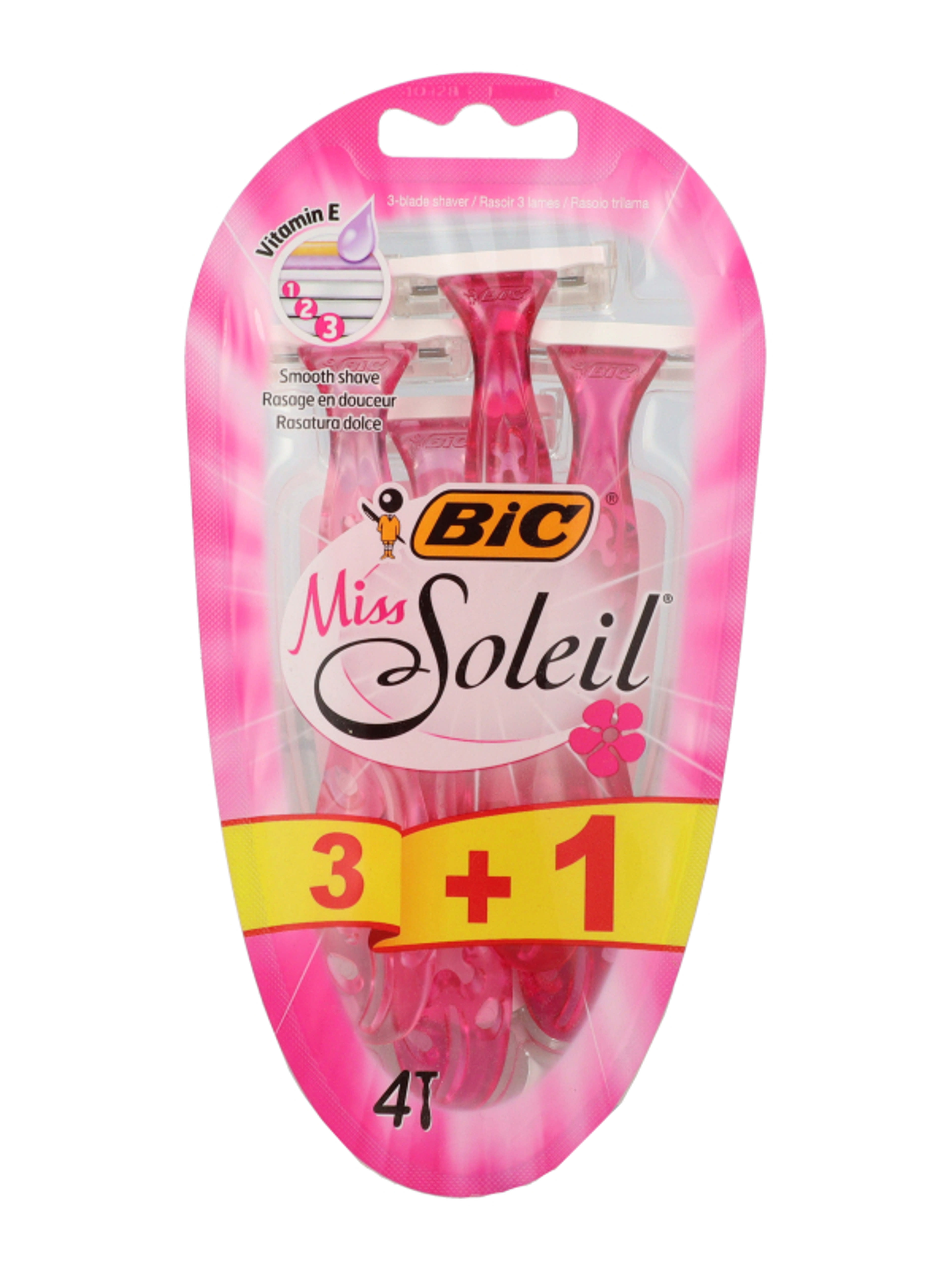 Bic Miss Soleil női eldobható borotva 3 pengés 3+1 - 4 db-2