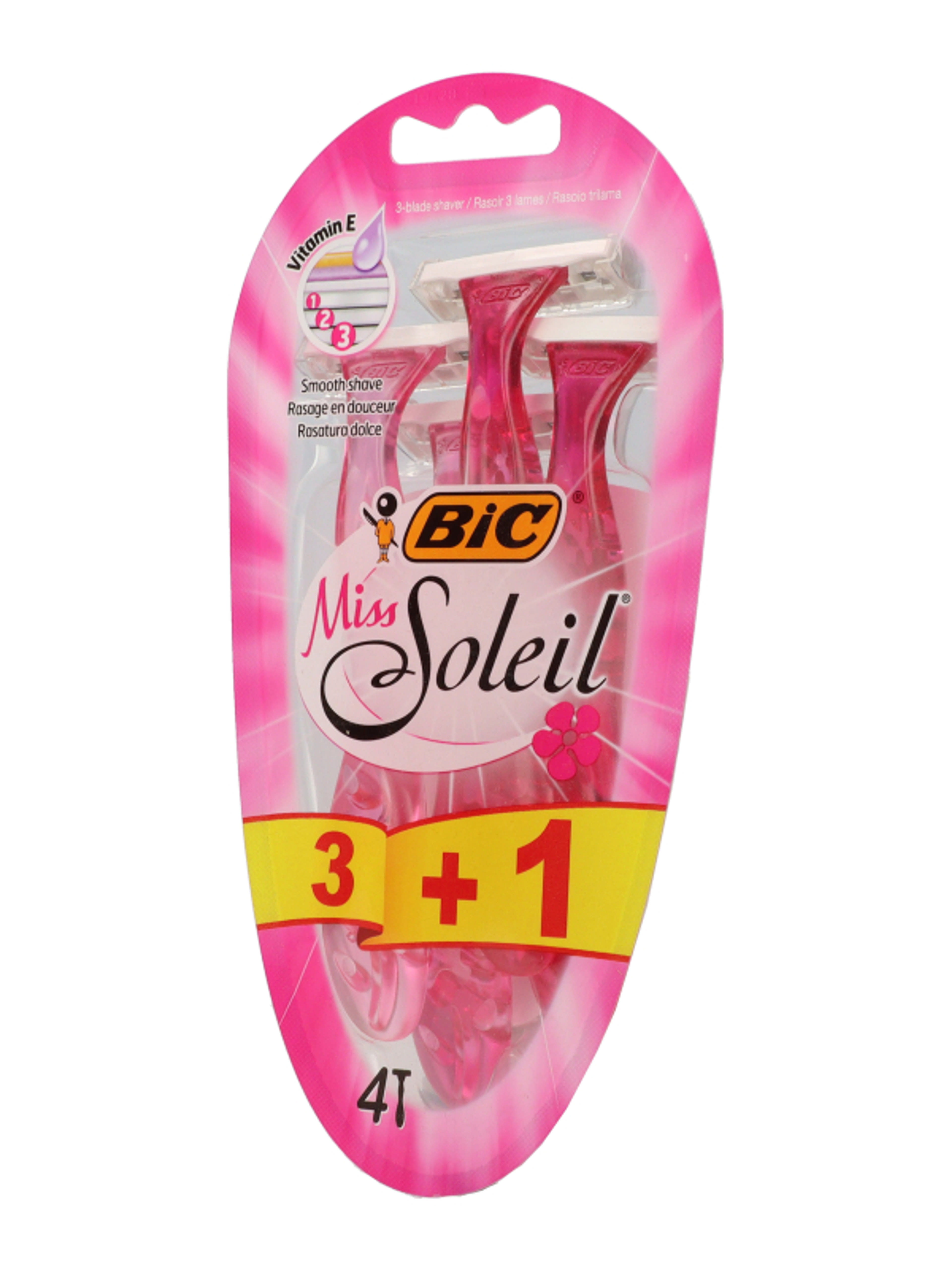 Bic Miss Soleil női eldobható borotva 3 pengés 3+1 - 4 db-3