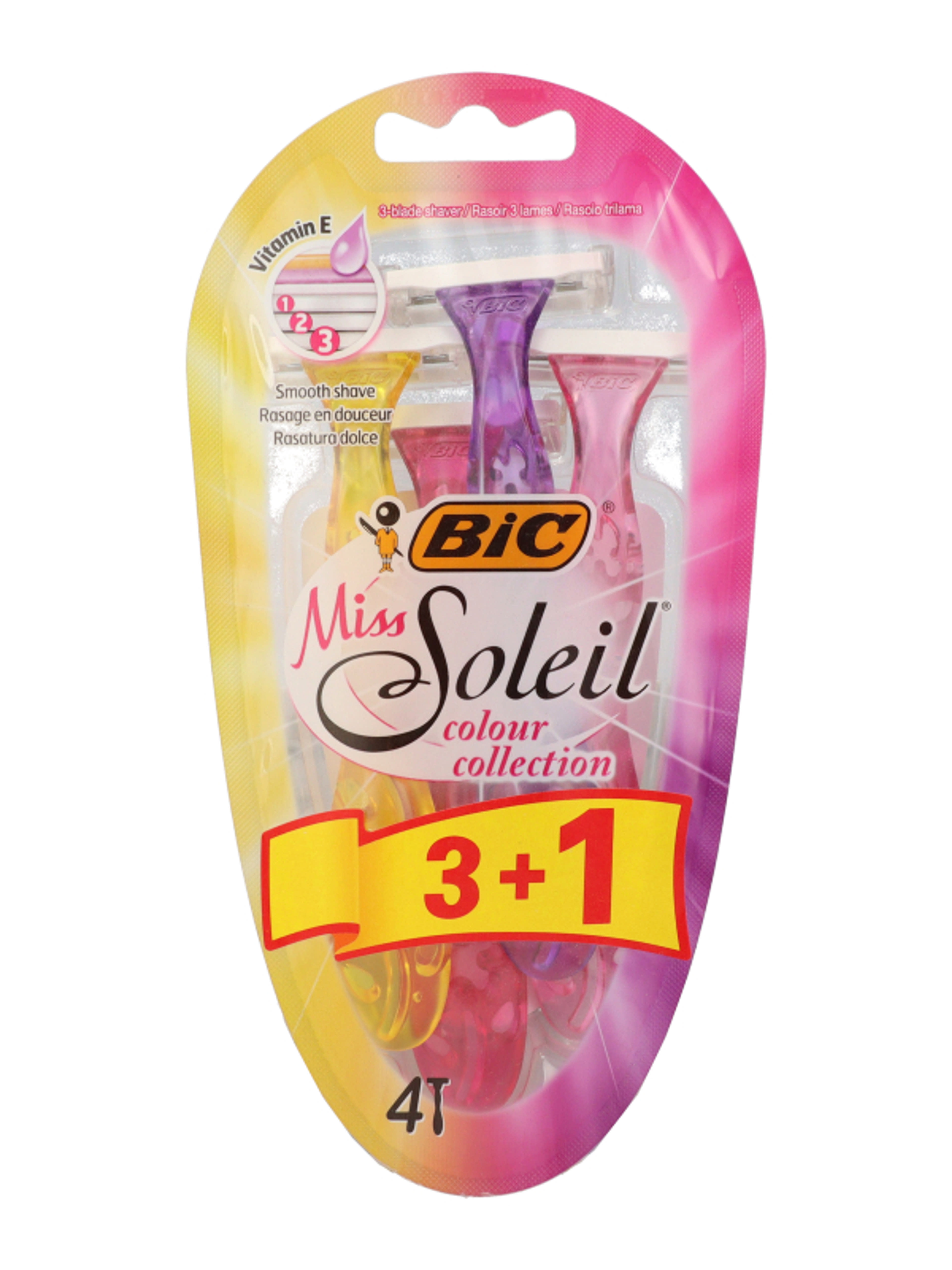Bic Miss Soleil Color női eldobható borotva 3 pengés 3+1 - 4 db-1