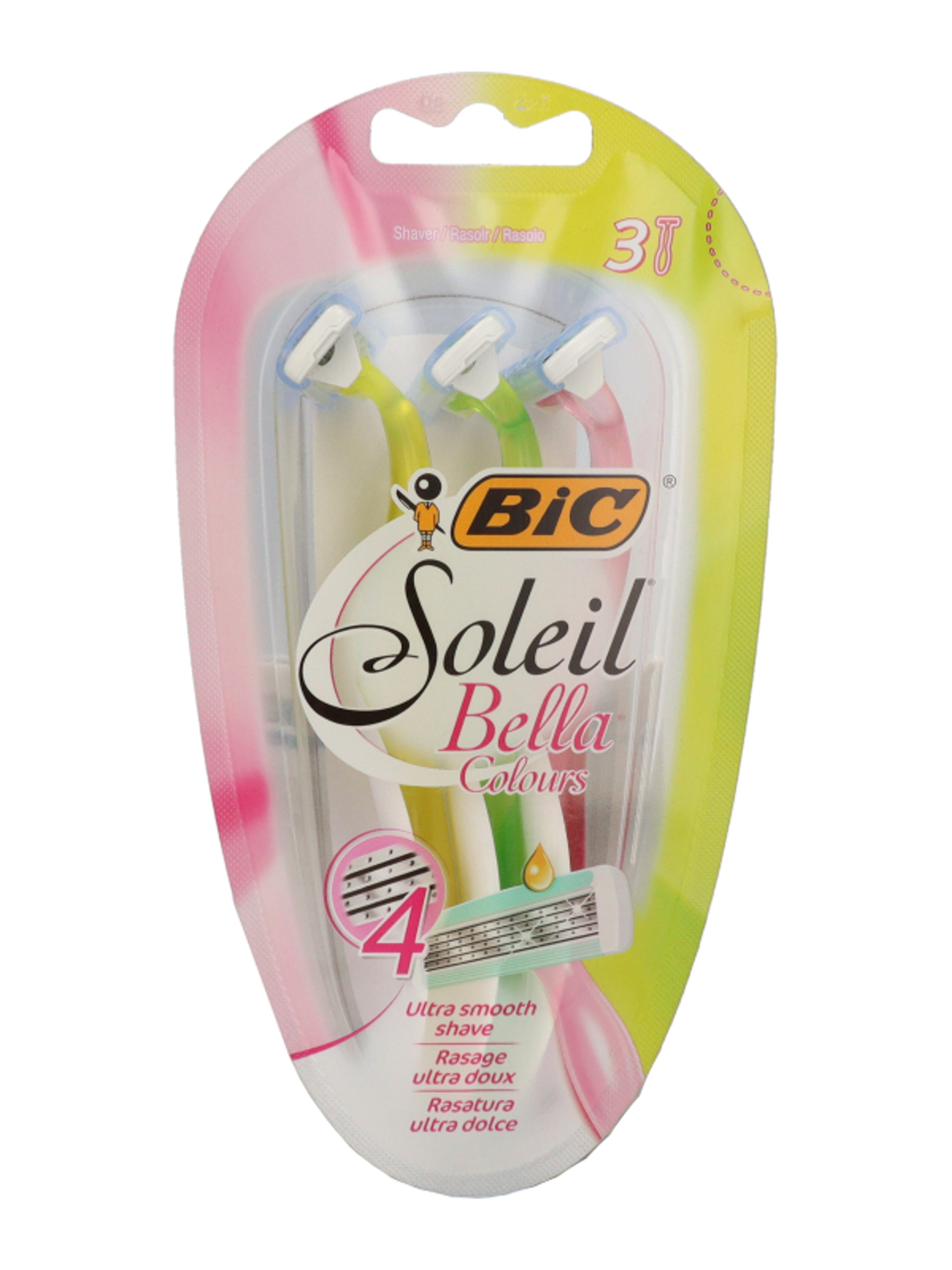 Bic Soleil Bella Colours női eldobható borotva 4 pengés - 3 db-2