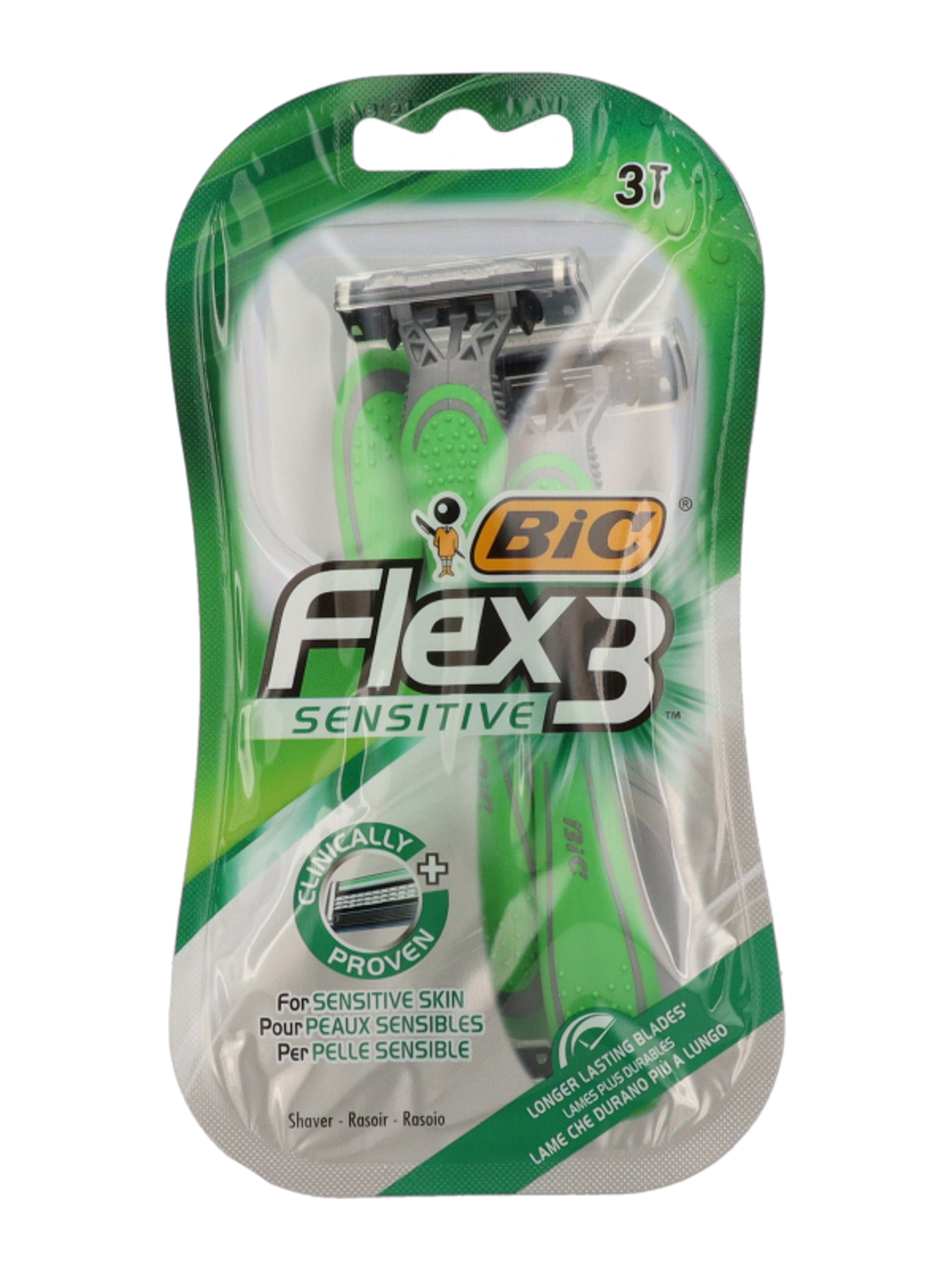 Bic flex3 sensitive eldobható borotva 3 pengés - 3 db-2