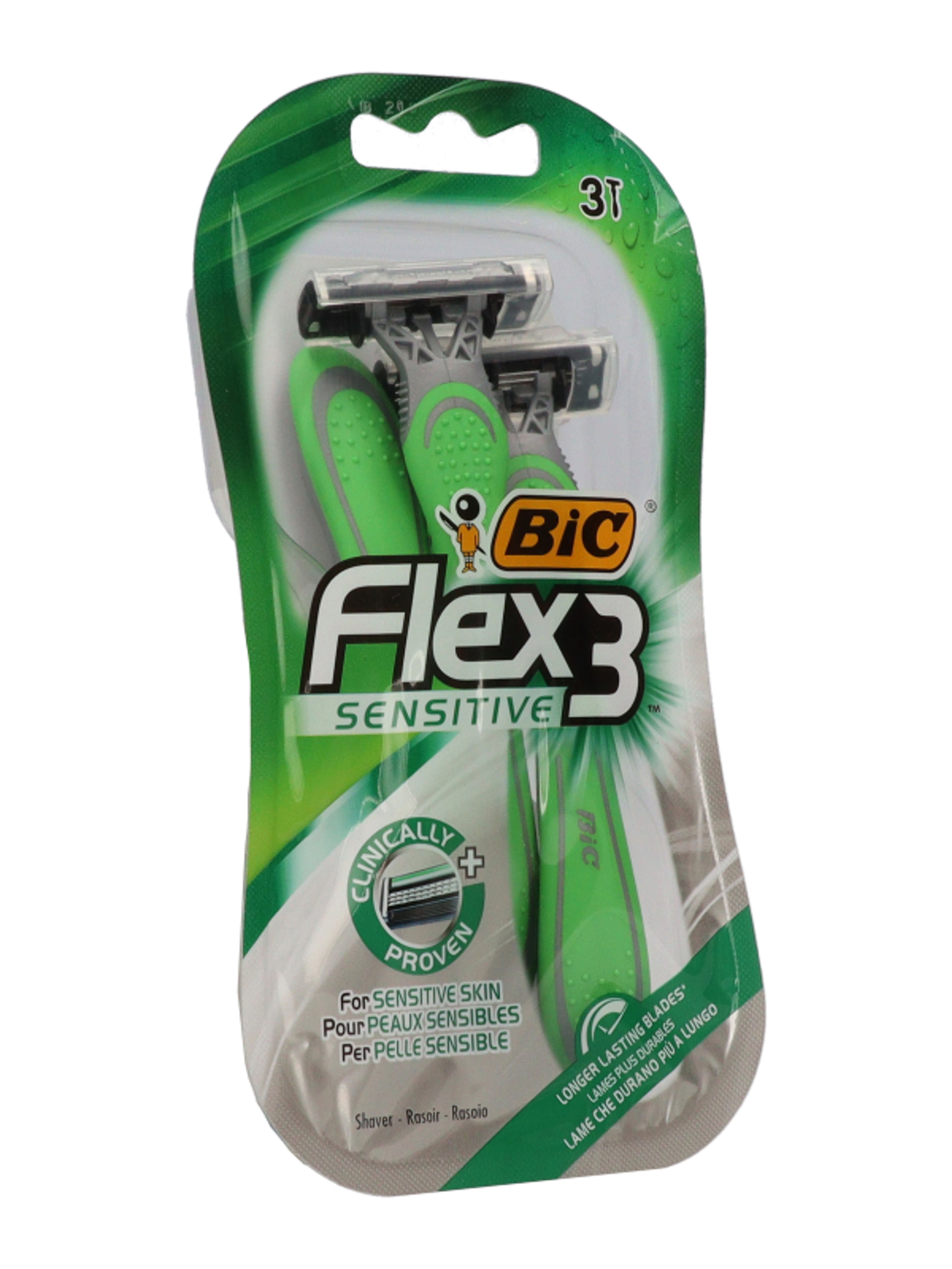 Bic flex3 sensitive eldobható borotva 3 pengés - 3 db-4