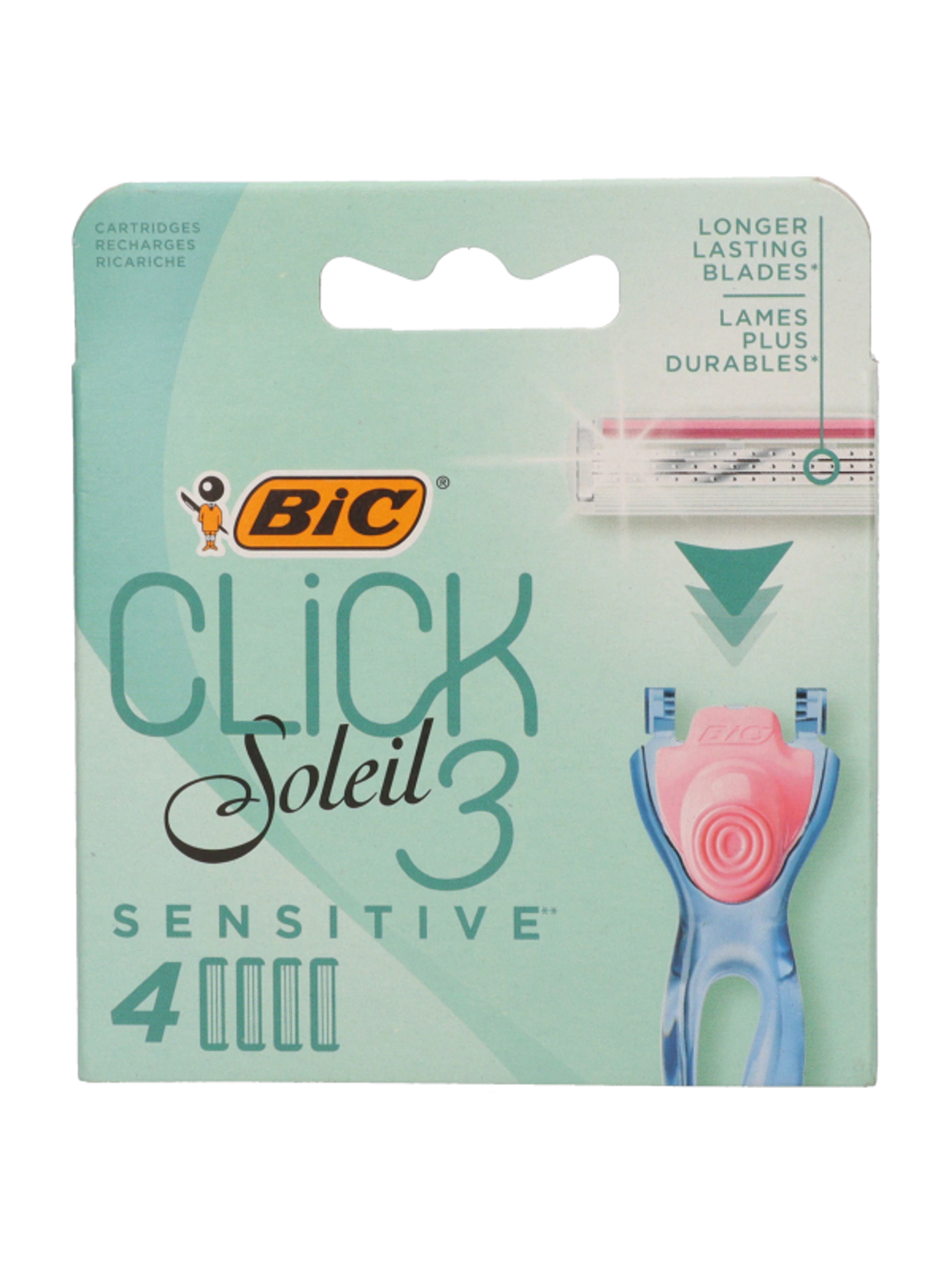 BIC Soleil Click3 Sensitive 3 pengés borotva betét - 4 db-2