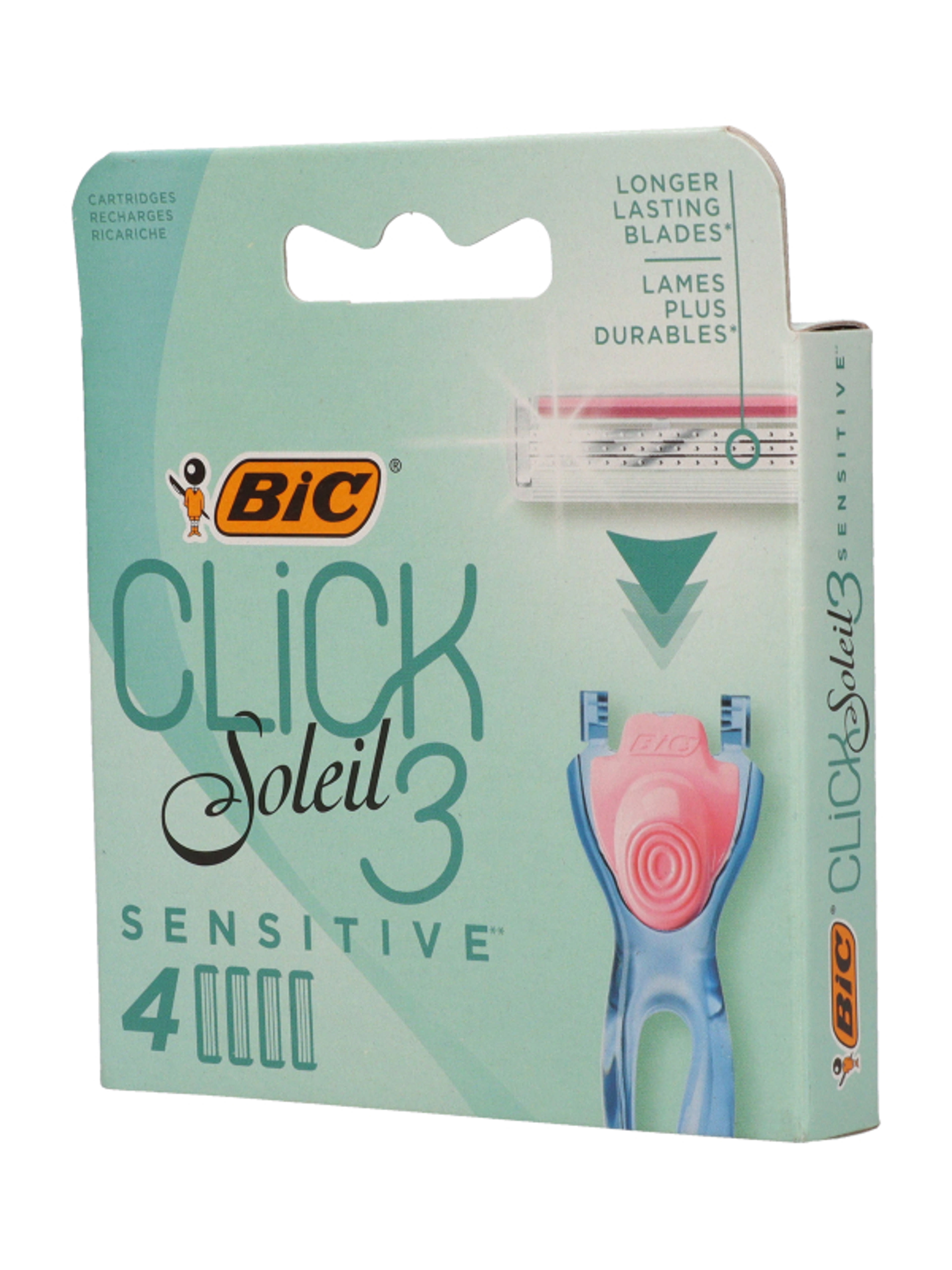 BIC Soleil Click3 Sensitive 3 pengés borotva betét - 4 db-3