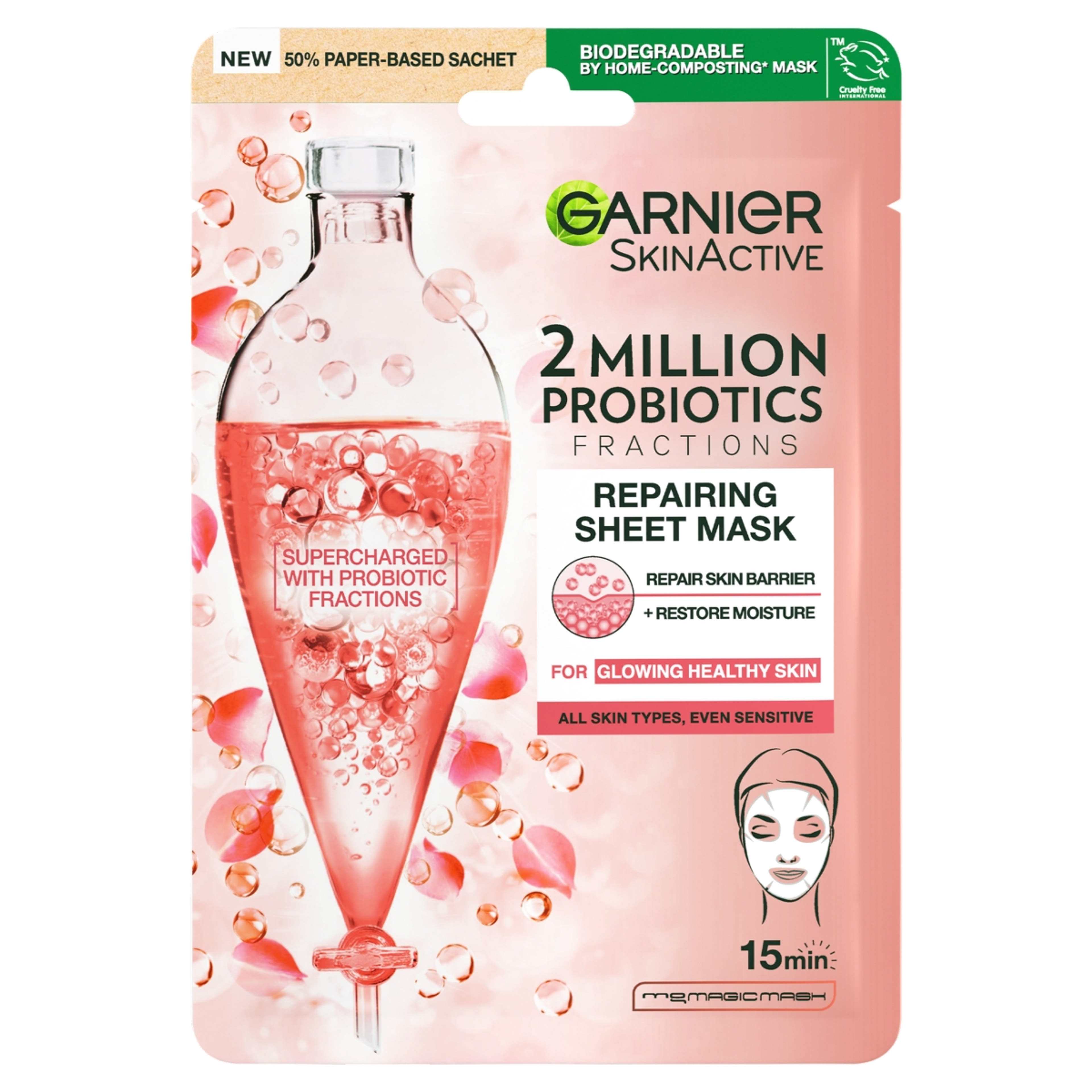 Garnier Skin Naturals texilmaszk probiotikummal  - 1 db-1