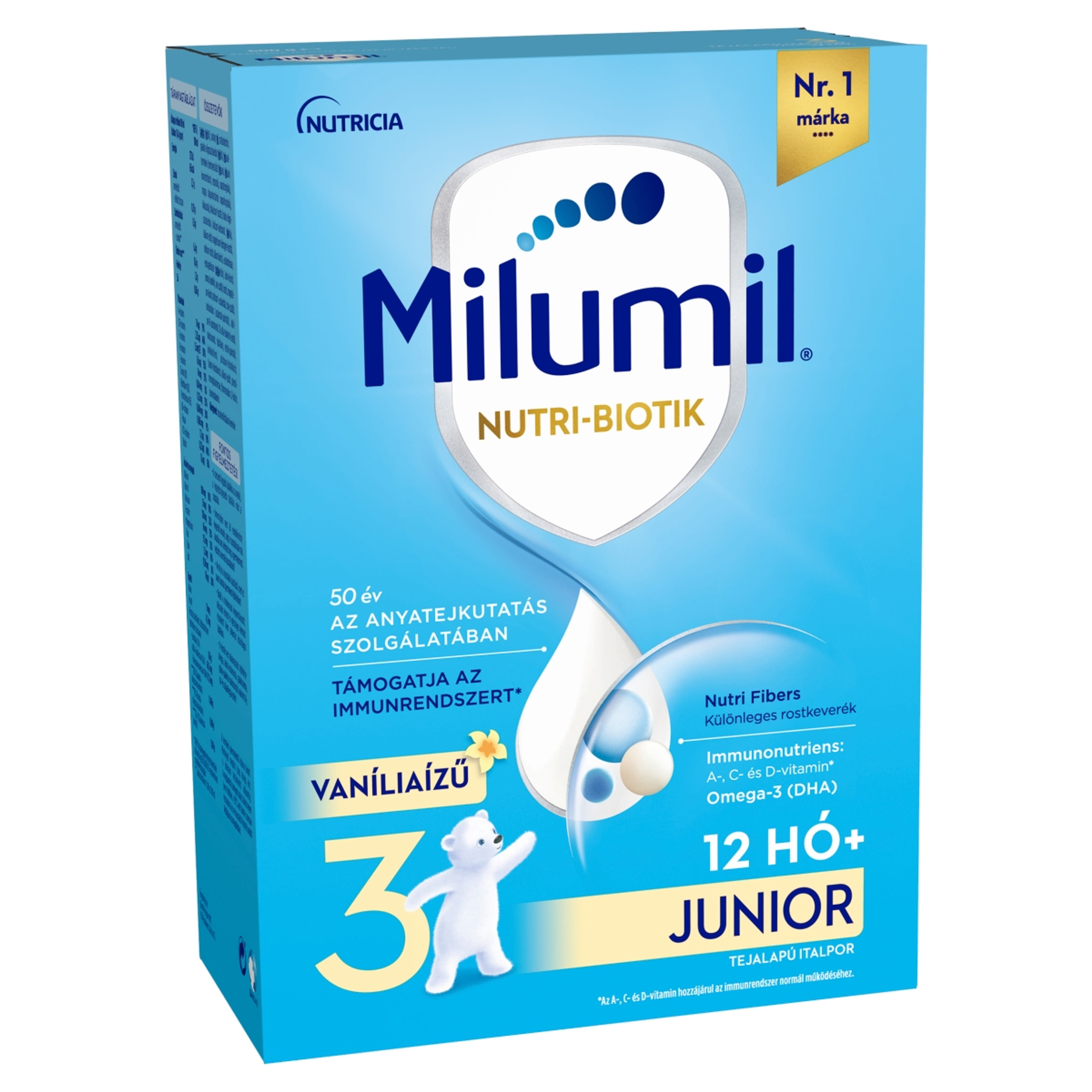 Milumil 3 Junior ital vaníliaizű 12 hónapos kortól - 500 g