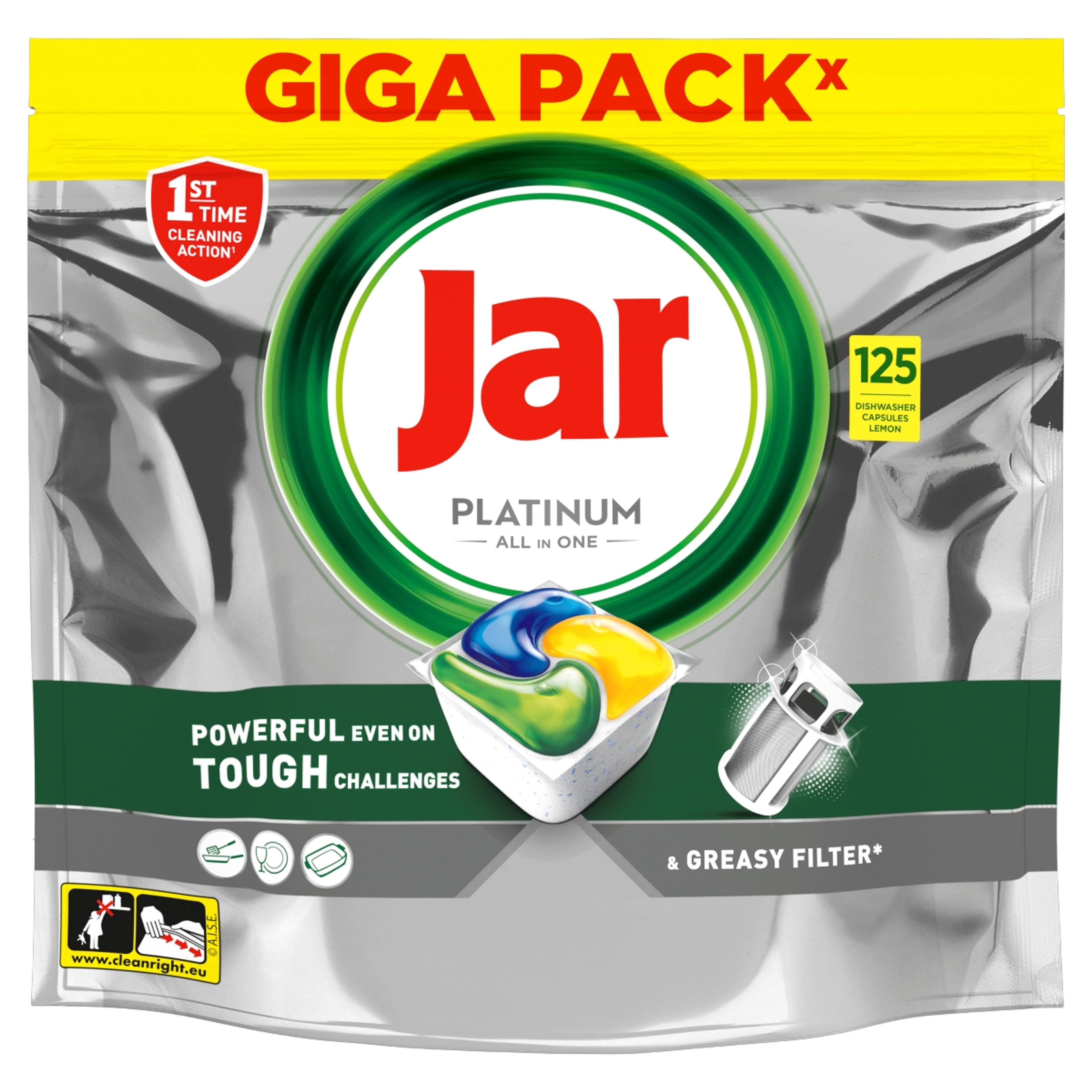 Jar Platinum mosogató tabletta - 125 db