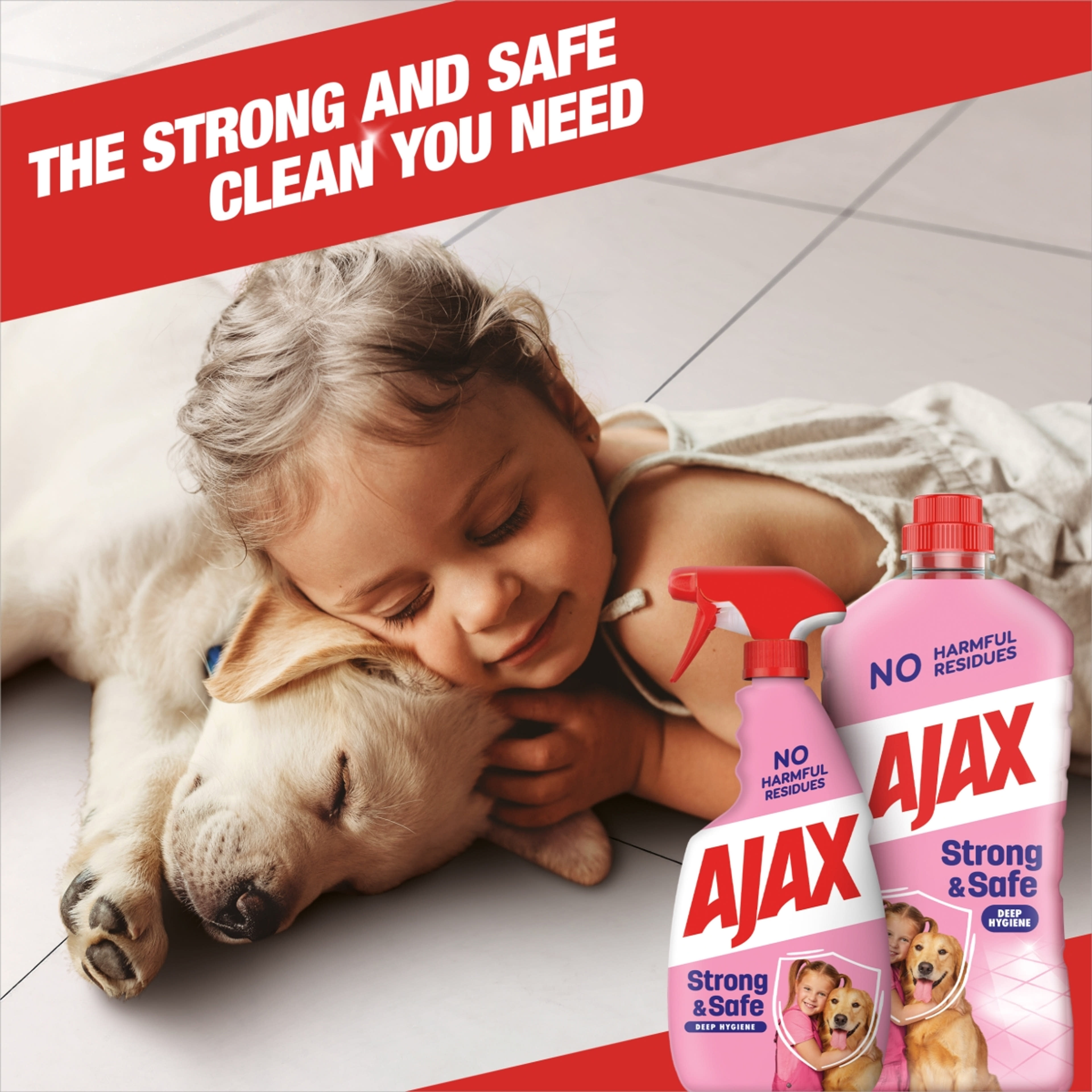 Ajax Strong&Safe felülettisztító spray - 500 ml-3