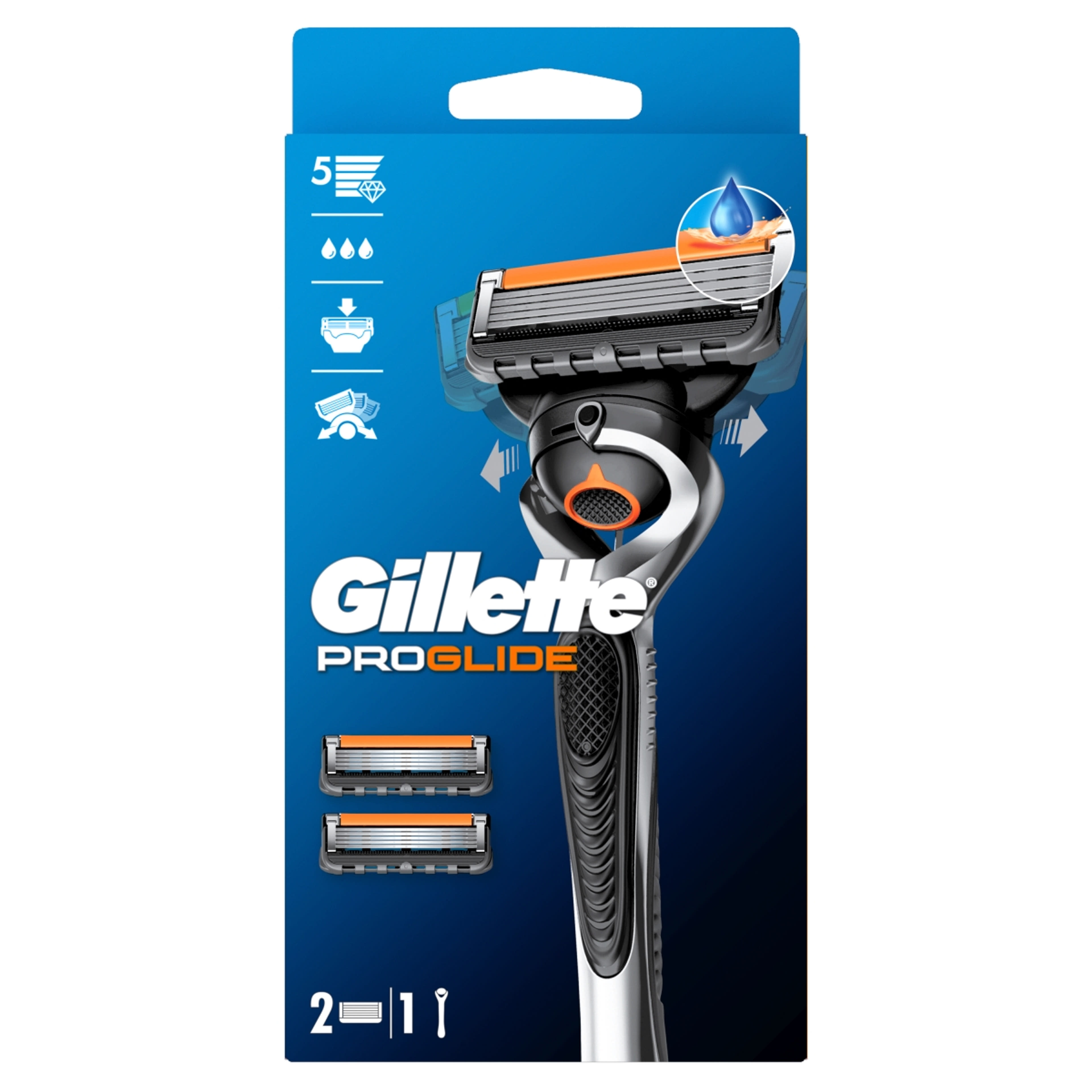 Gillette Fusion Proglide Flexball 4 pengés borotvakészülék 2 db borotvabetéttel - 1 db
