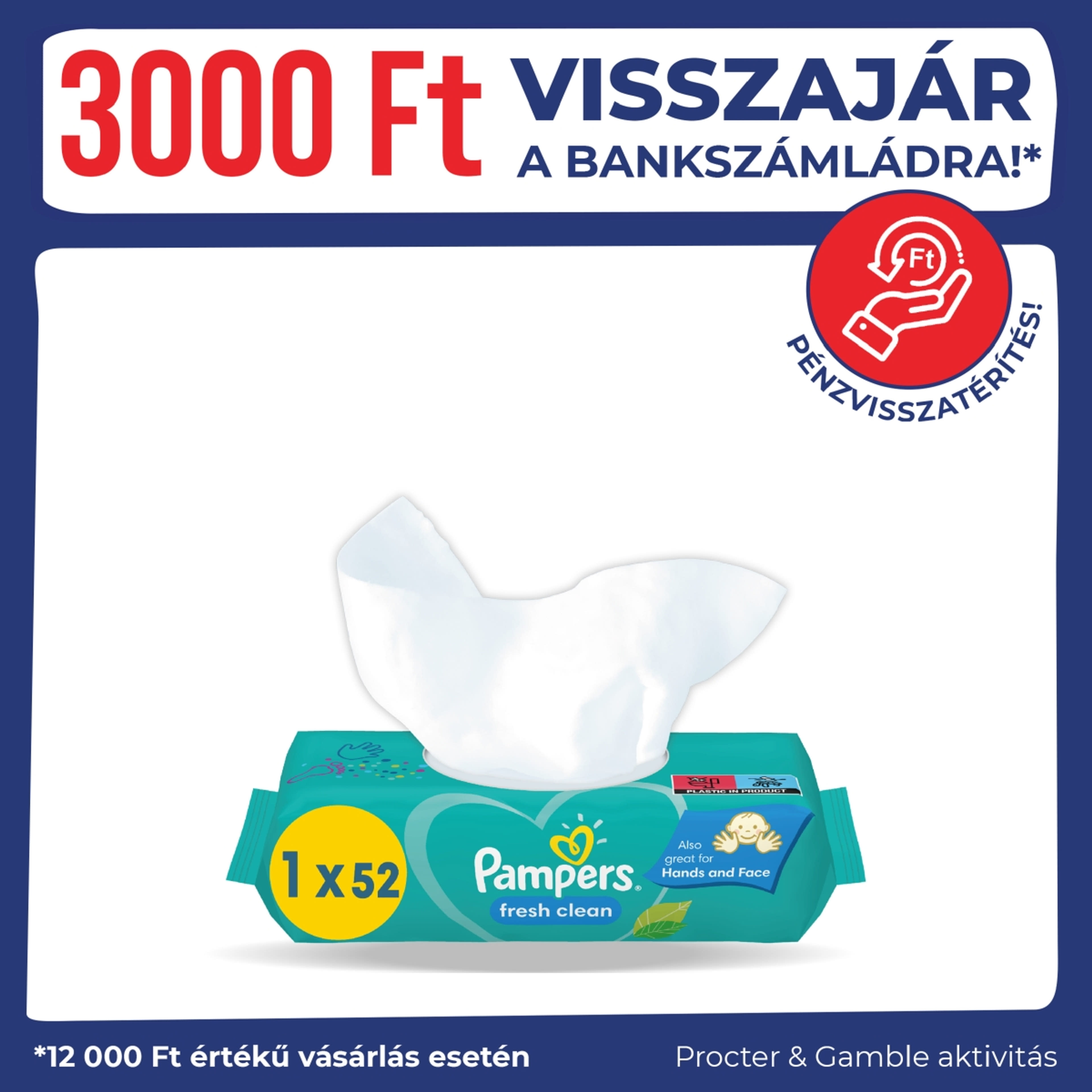Pampers fresh clean törlőkendő (4x52) - 208 db
