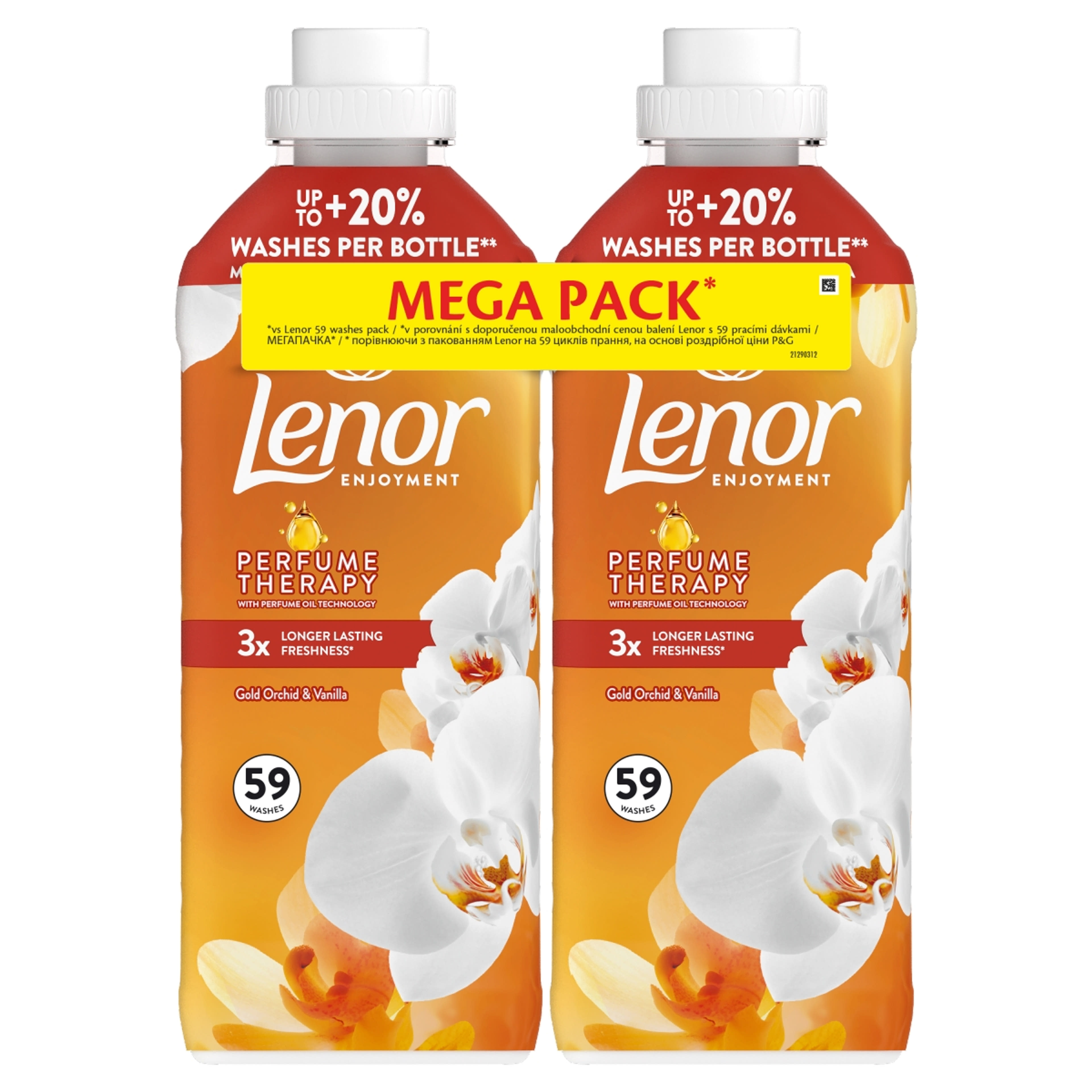 Lenor Gold Orchid öblítő duo 118 mosáshoz - 2478 ml