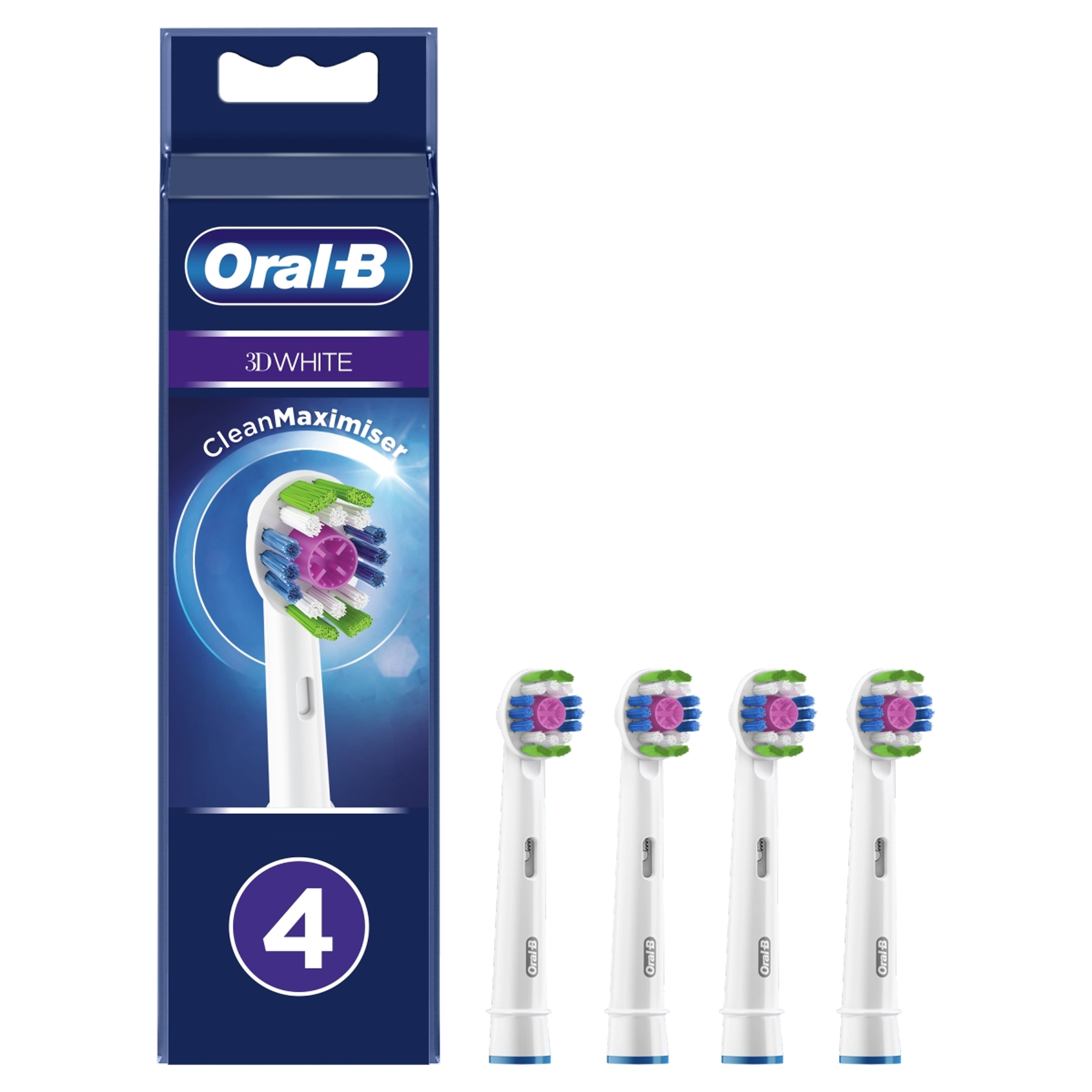 Oral-B 3D White fogkefefej - 4 db-8