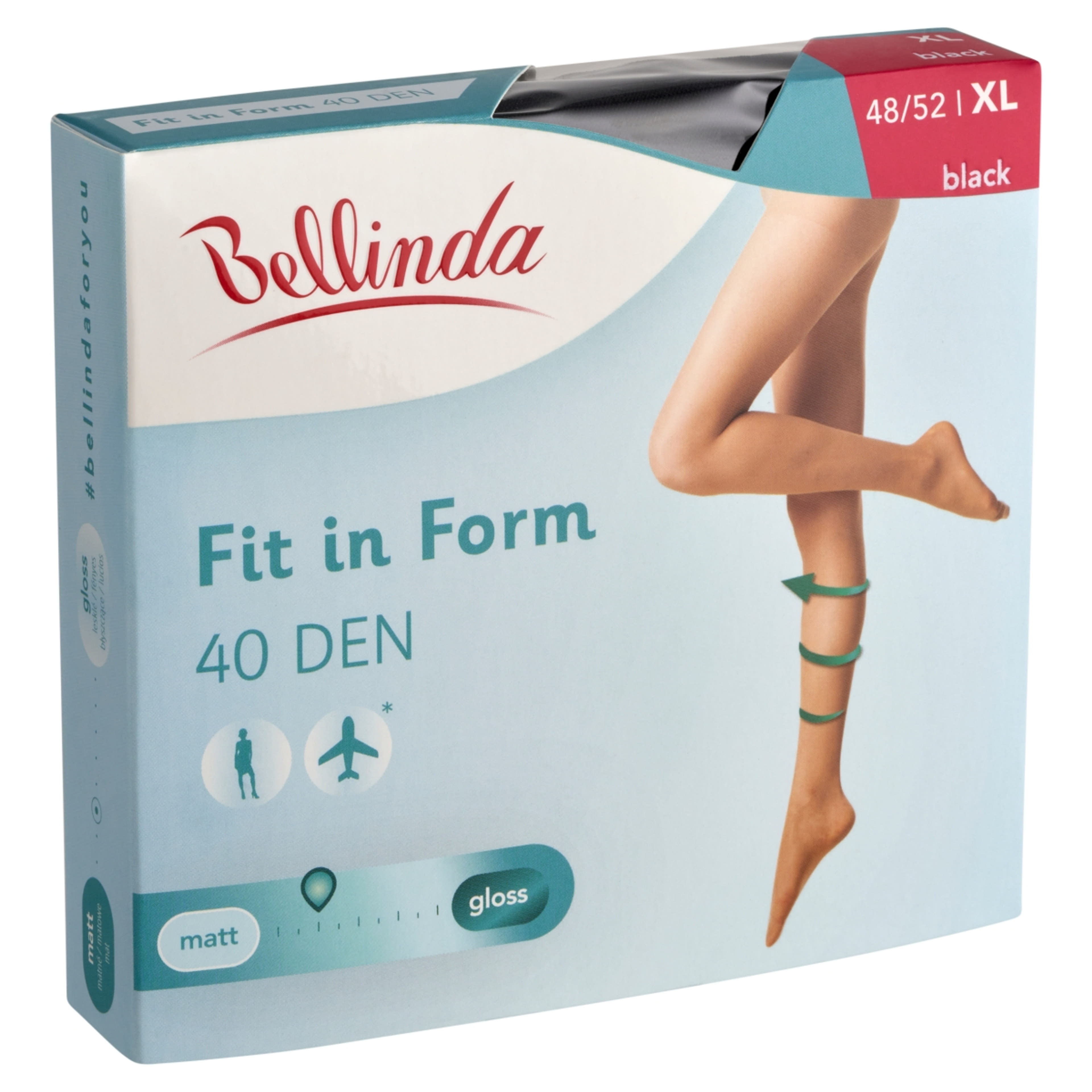 Bellinda harisnya Fit In Form 40 fekete XL -1 db-2