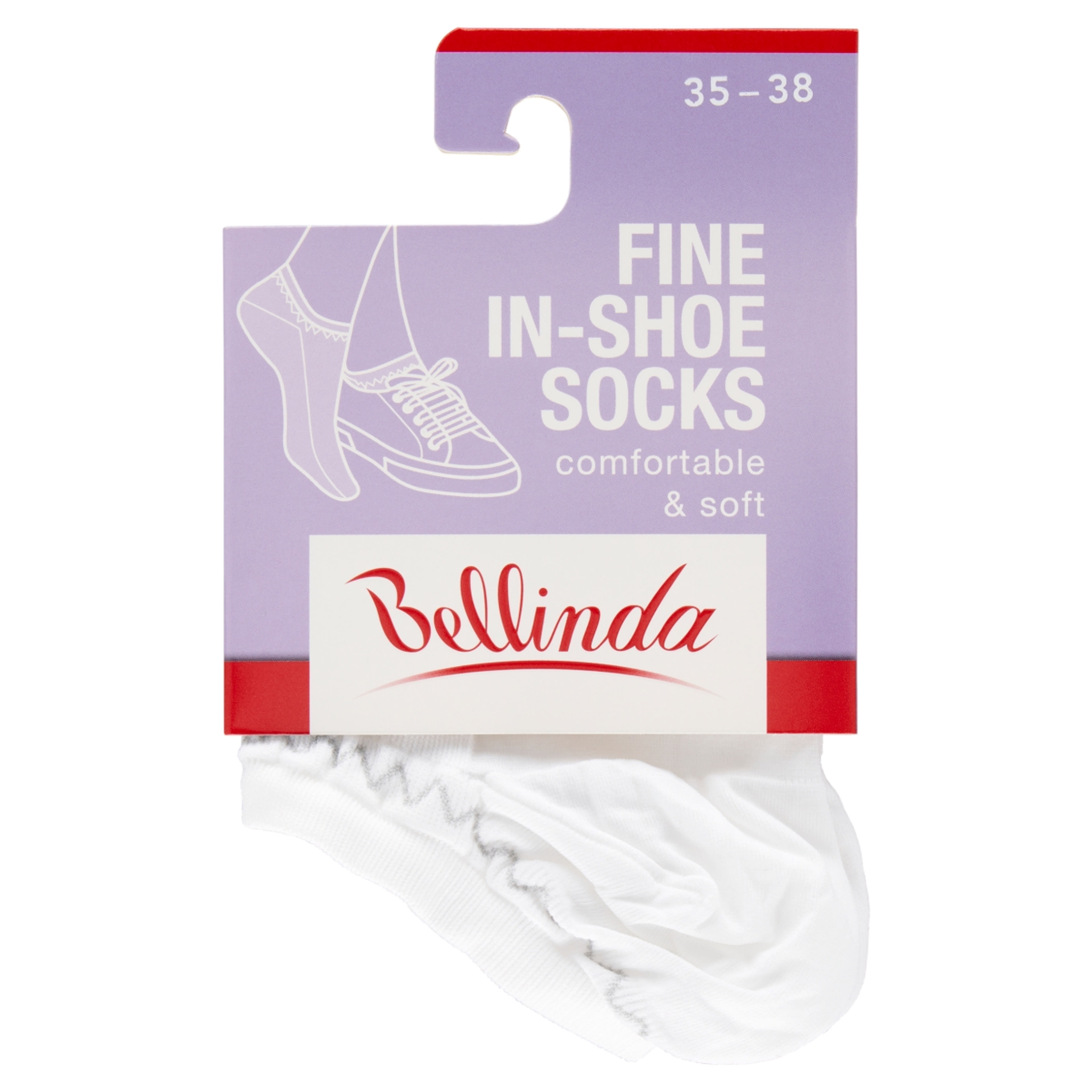 Bellinda Fine In-Shoe Fehér 35-38 Női Zokni - 1 pár