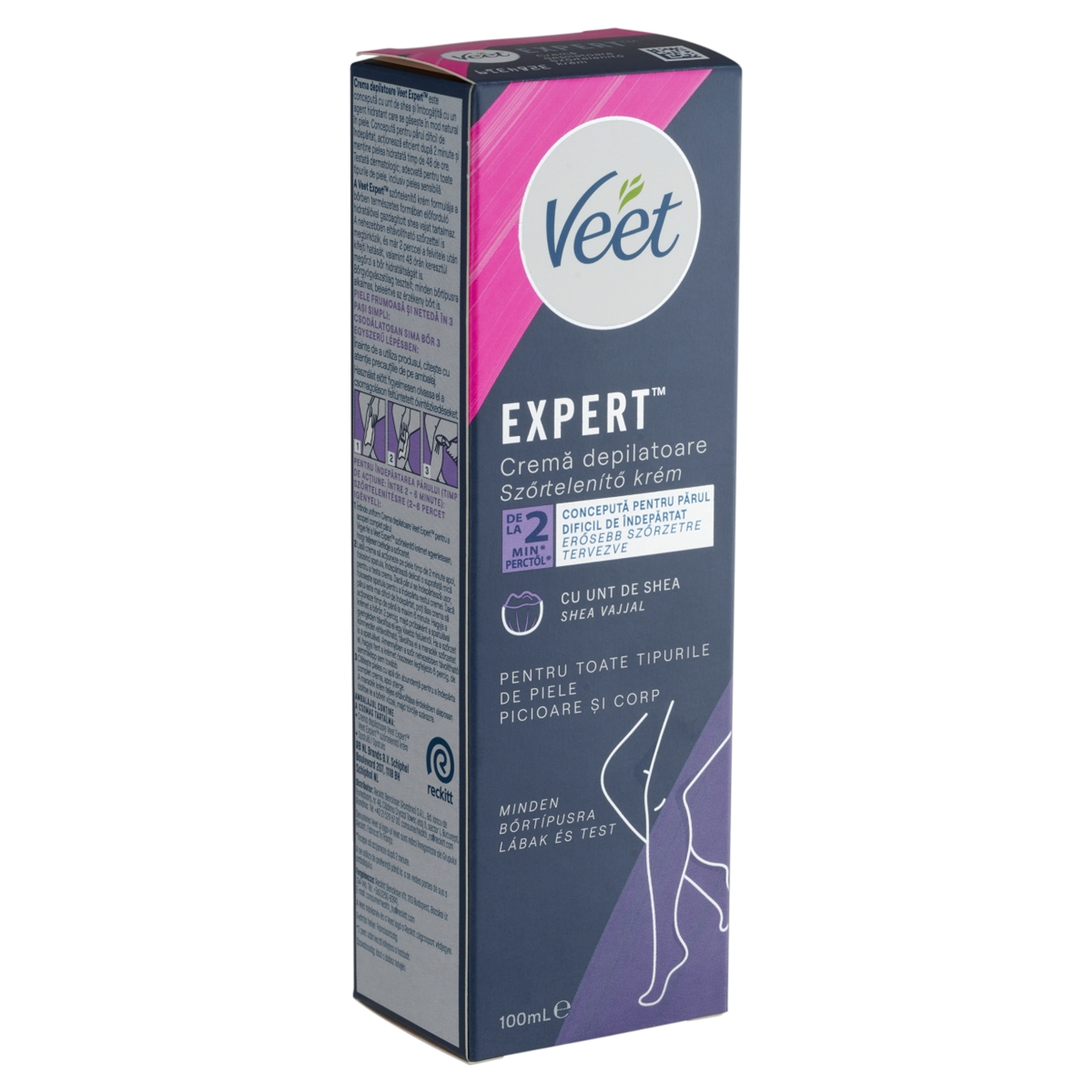 Veet Expert szőrtelenítő krém shea vajjal - 100 ml-2