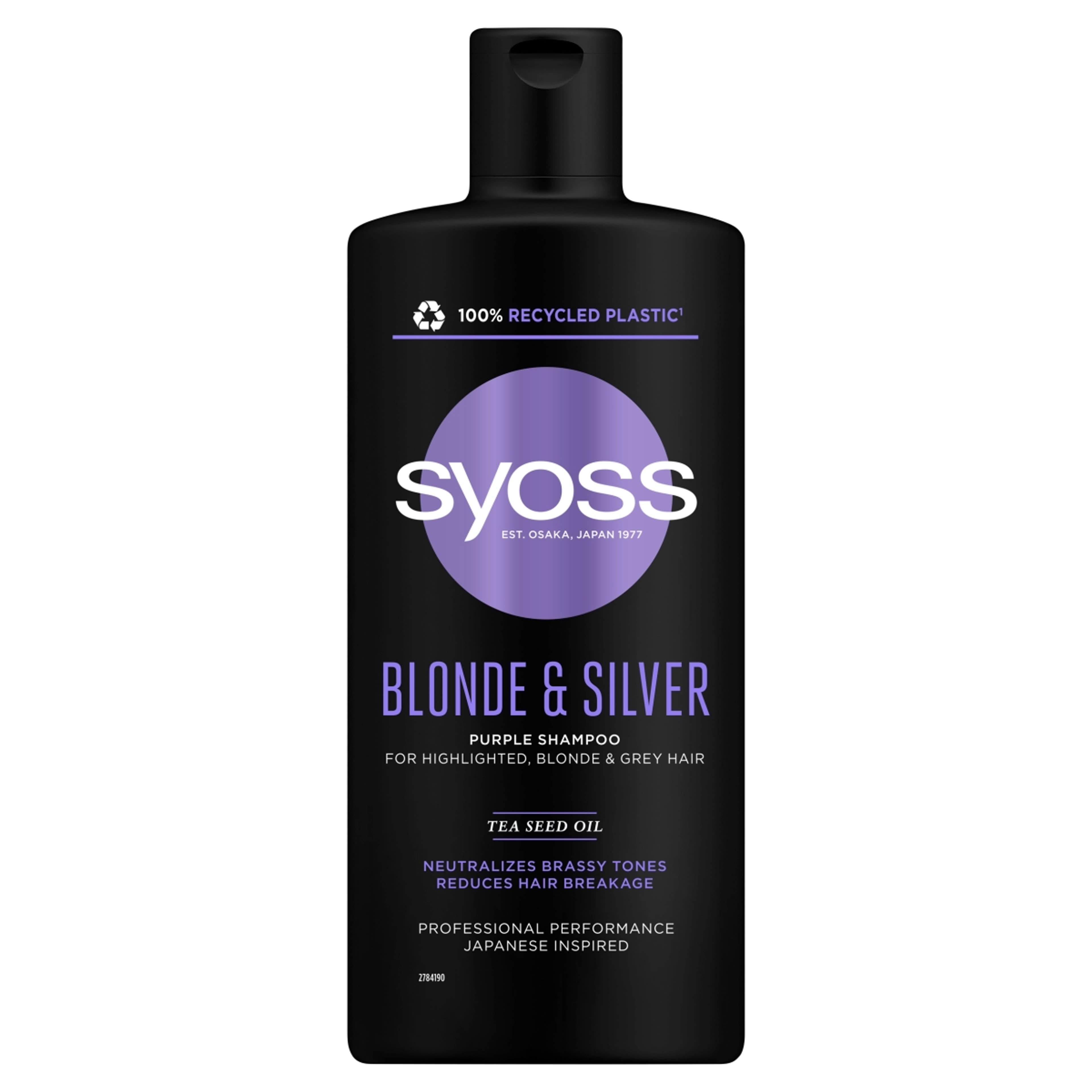Syoss hamvasító sampon blonde & silver - 440 ml-1