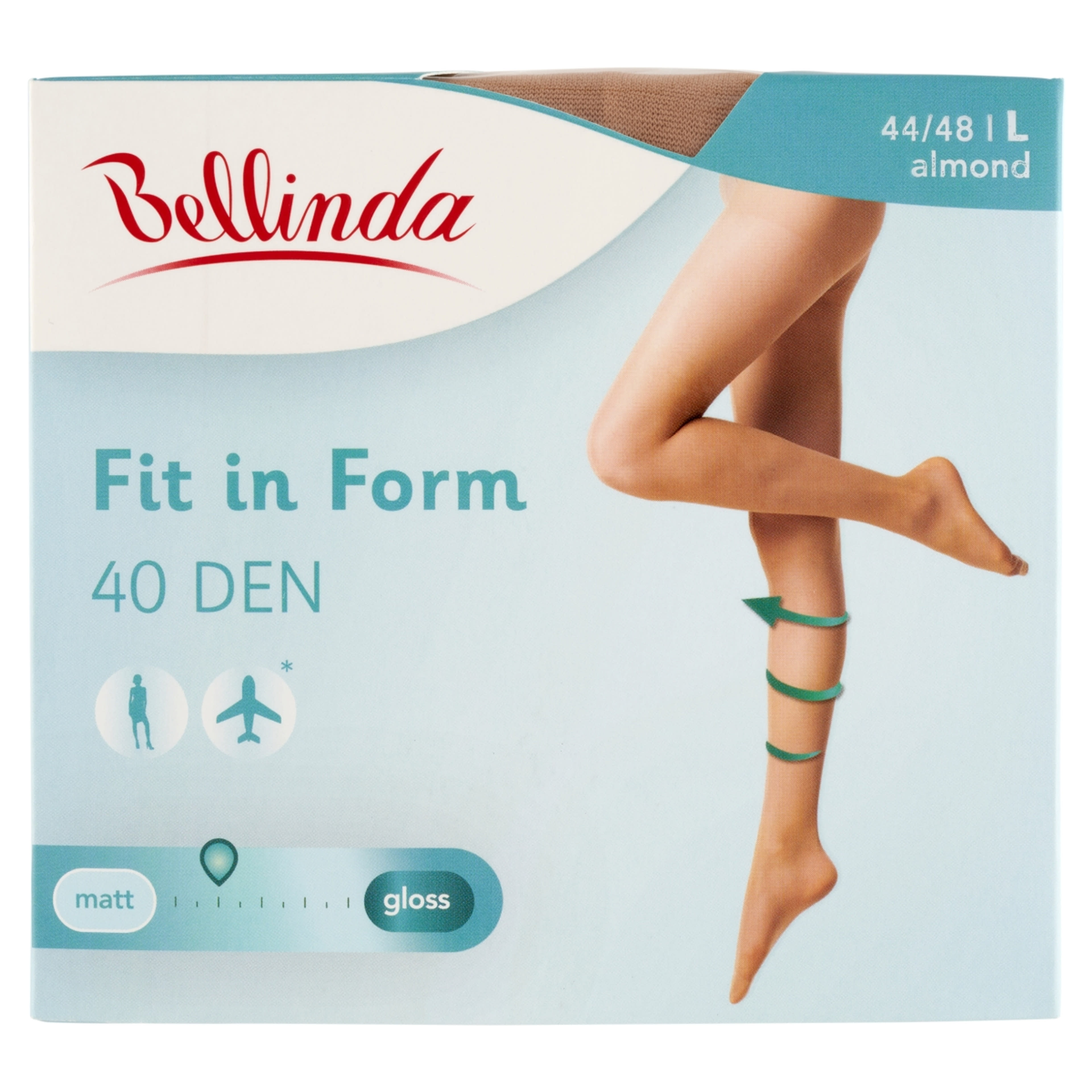 Bellinda Fit in Form harisnya 40Den almond L - 1 db-1
