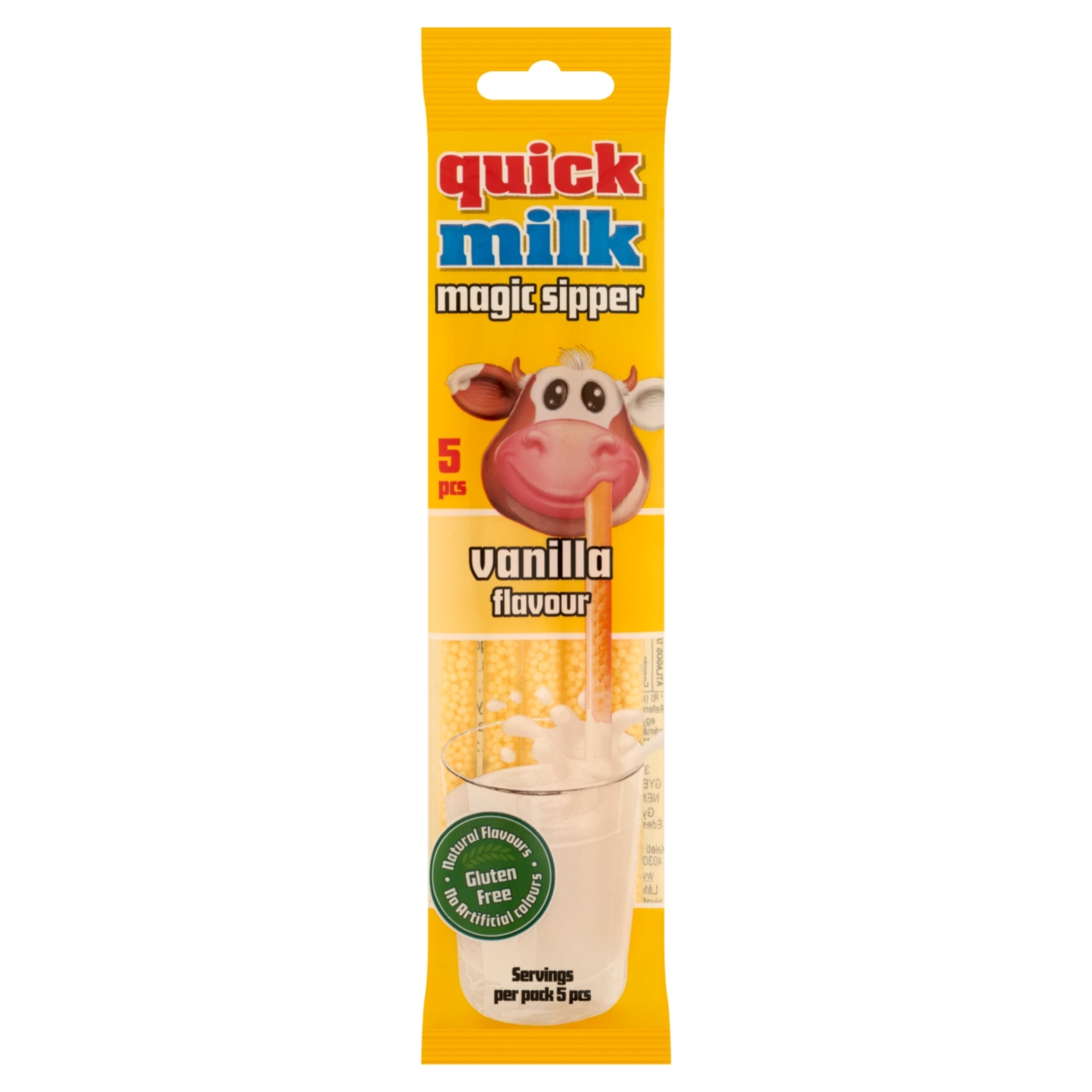 Quick Milk szívószál vanília ízű - 30 g