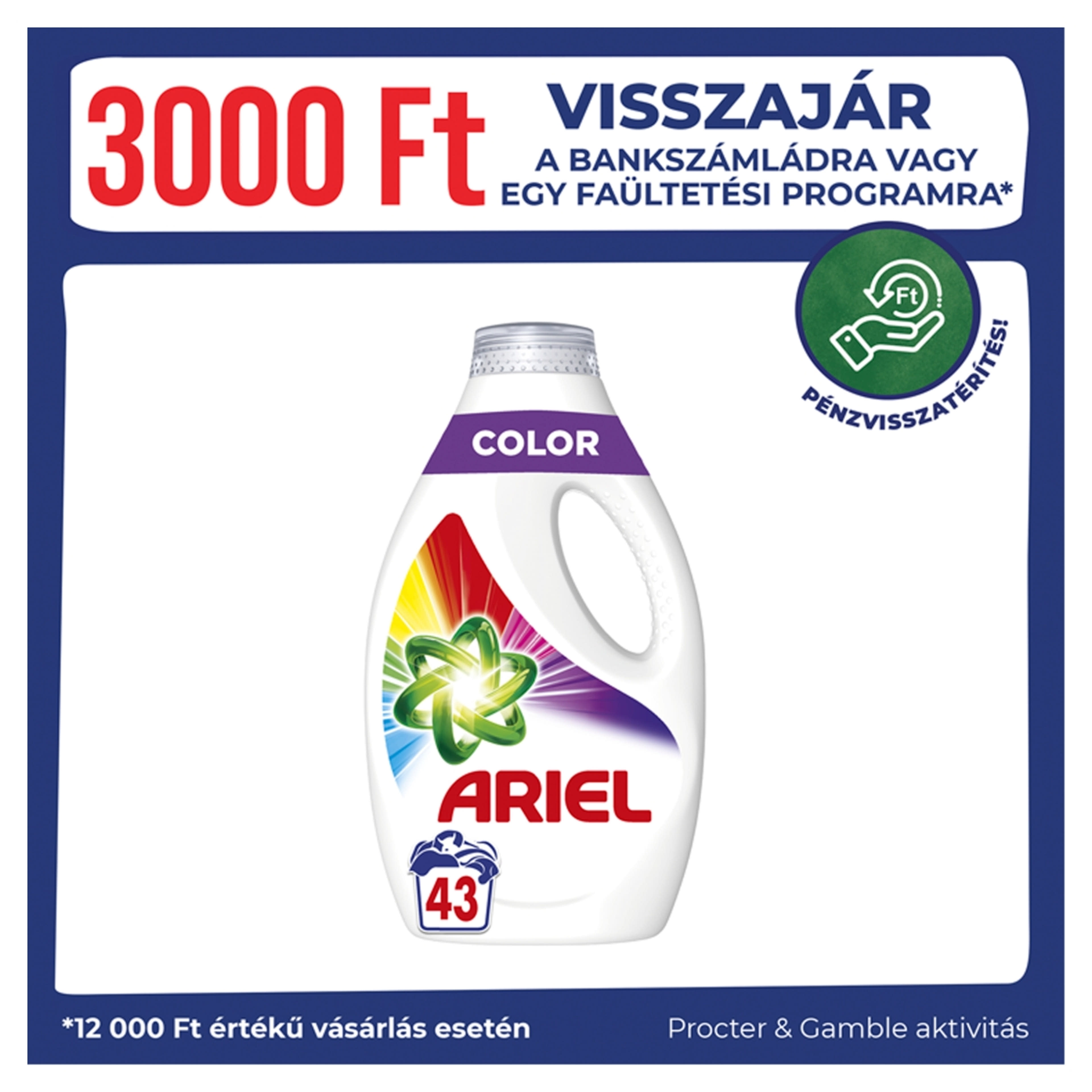 Ariel Color Clean & Fresh folyékony mosószer, 43 mosáshoz - 2150 ml